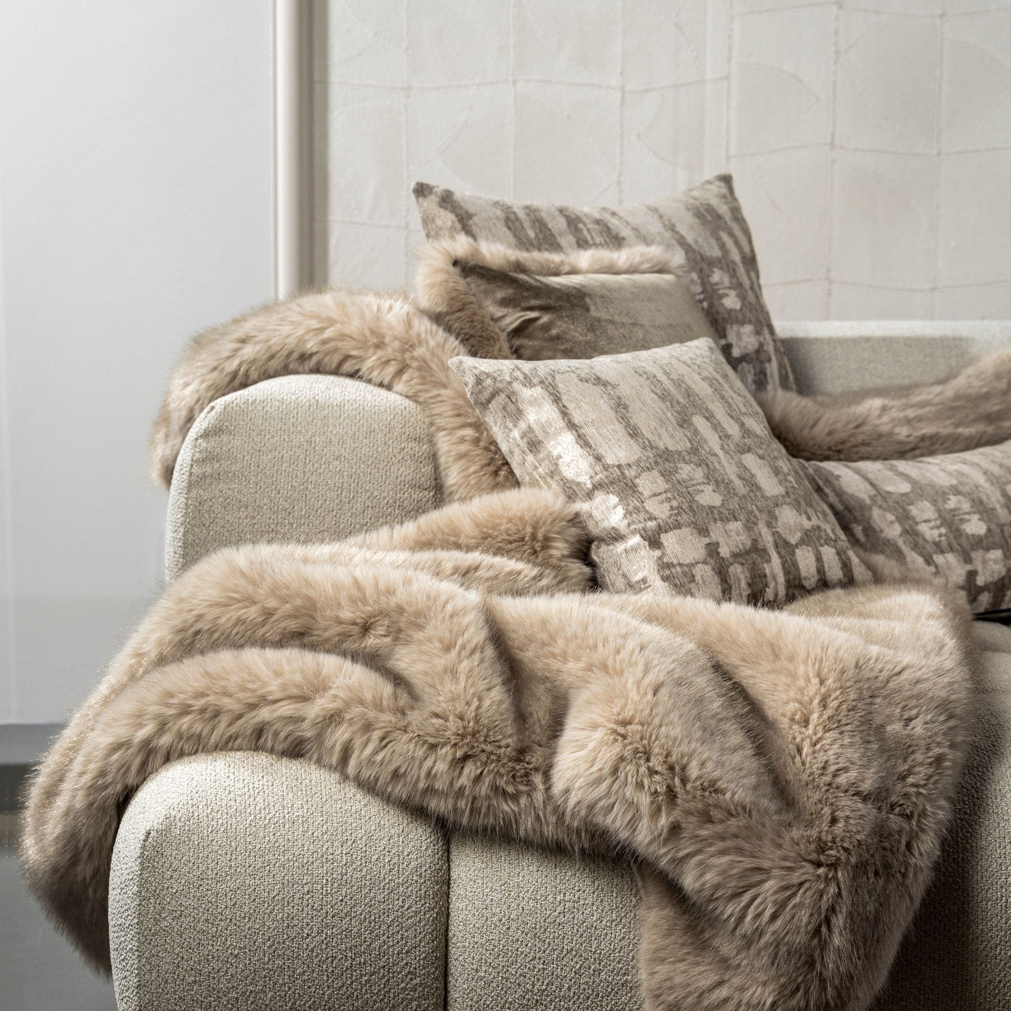 JULIA | sierkussen | 30x50 cm | White Pepper | beige | Hoii | met luxe binnenkussen