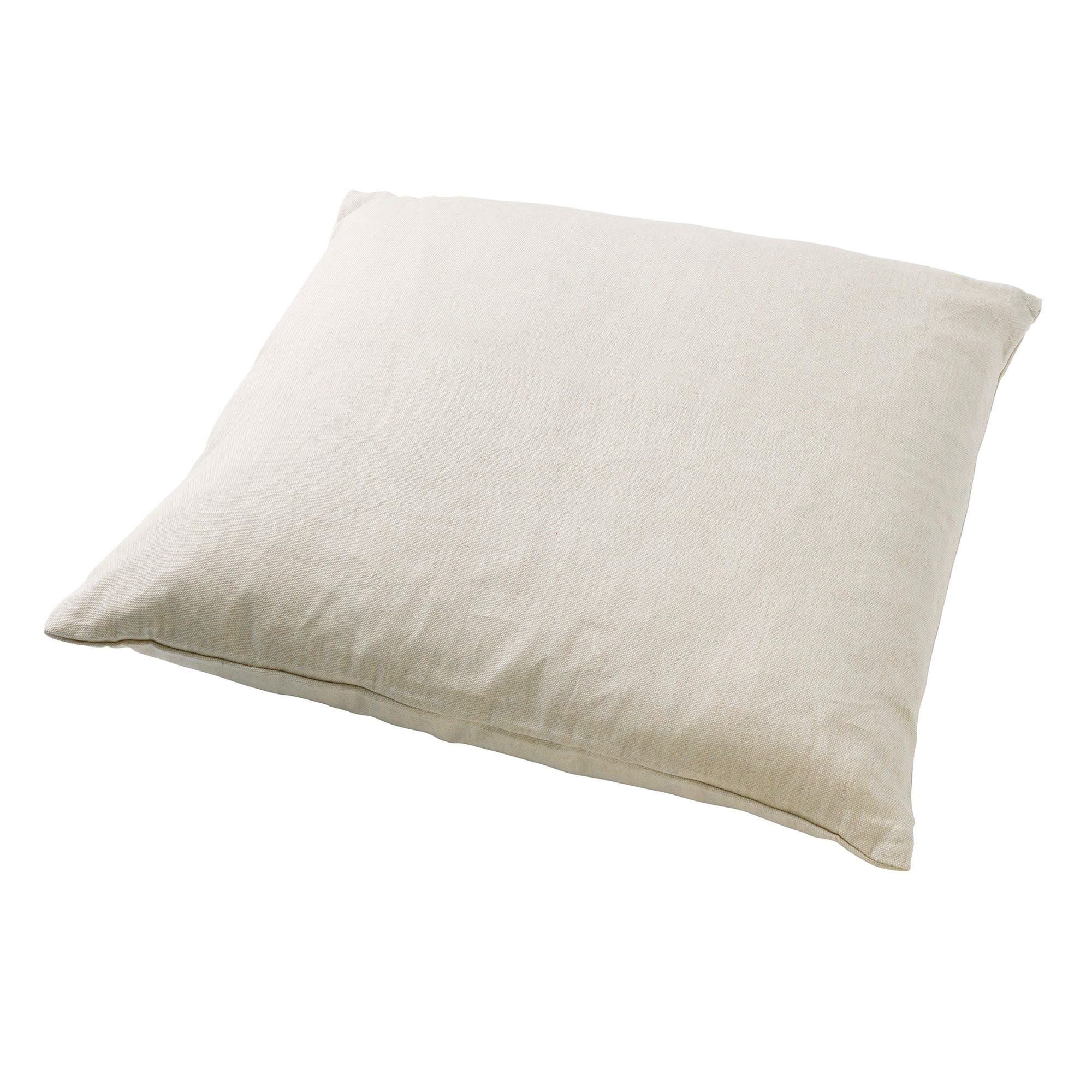 JAMES - Sierkussen 45x45 cm - duurzaam katoen - effen kleur - Pumice Stone - beige