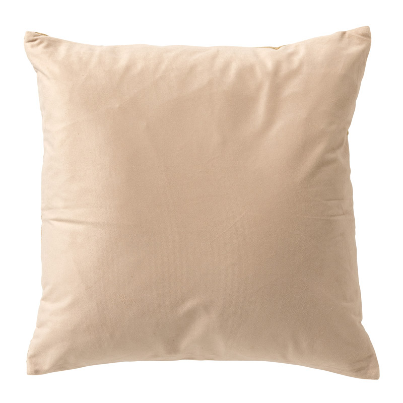 LYLA - Kussenhoes 45x45 cm - 3D - effen print - Irish Cream - beige