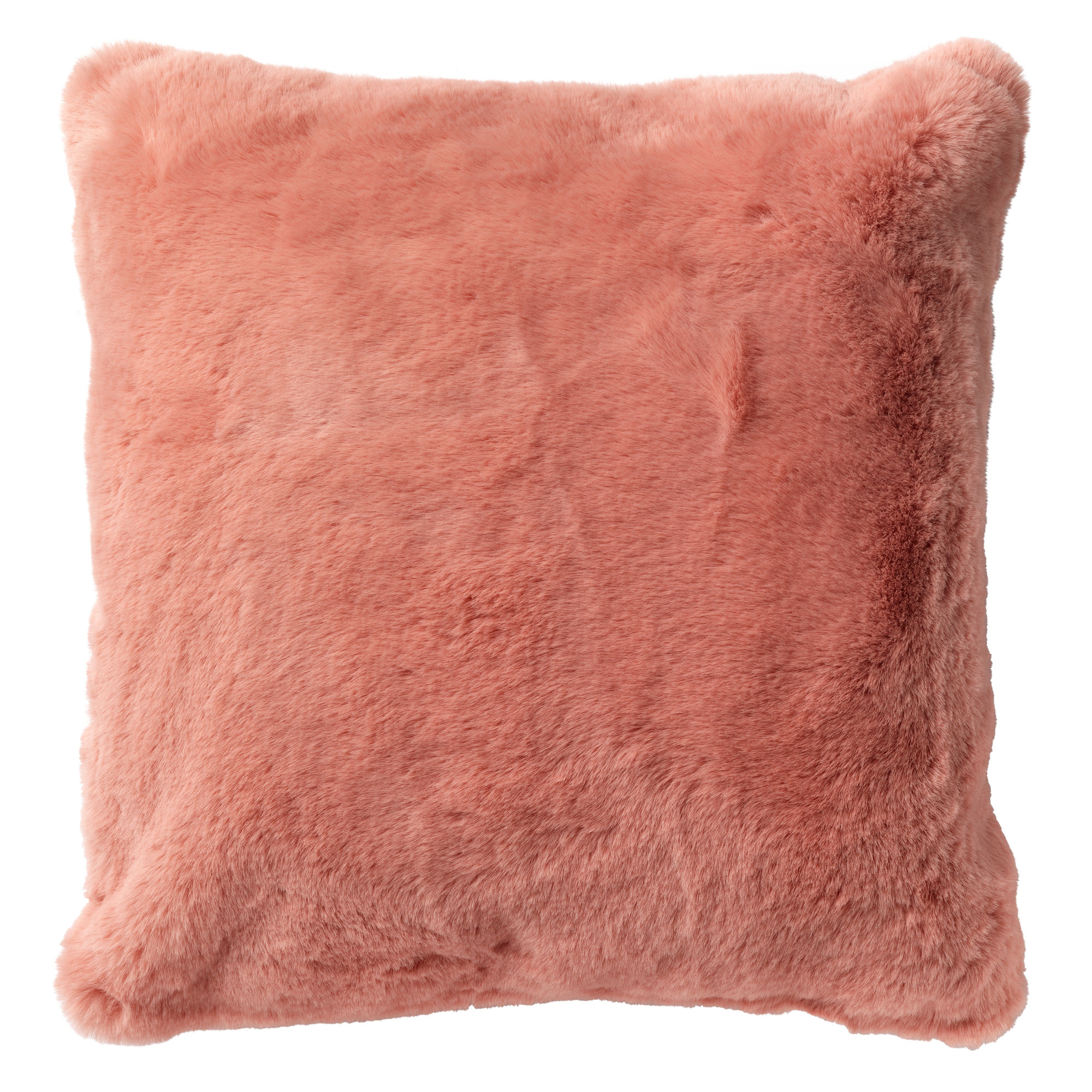 ZAYA - Kussenhoes 45x45 cm - bontlook - effen kleur - Muted Clay - roze