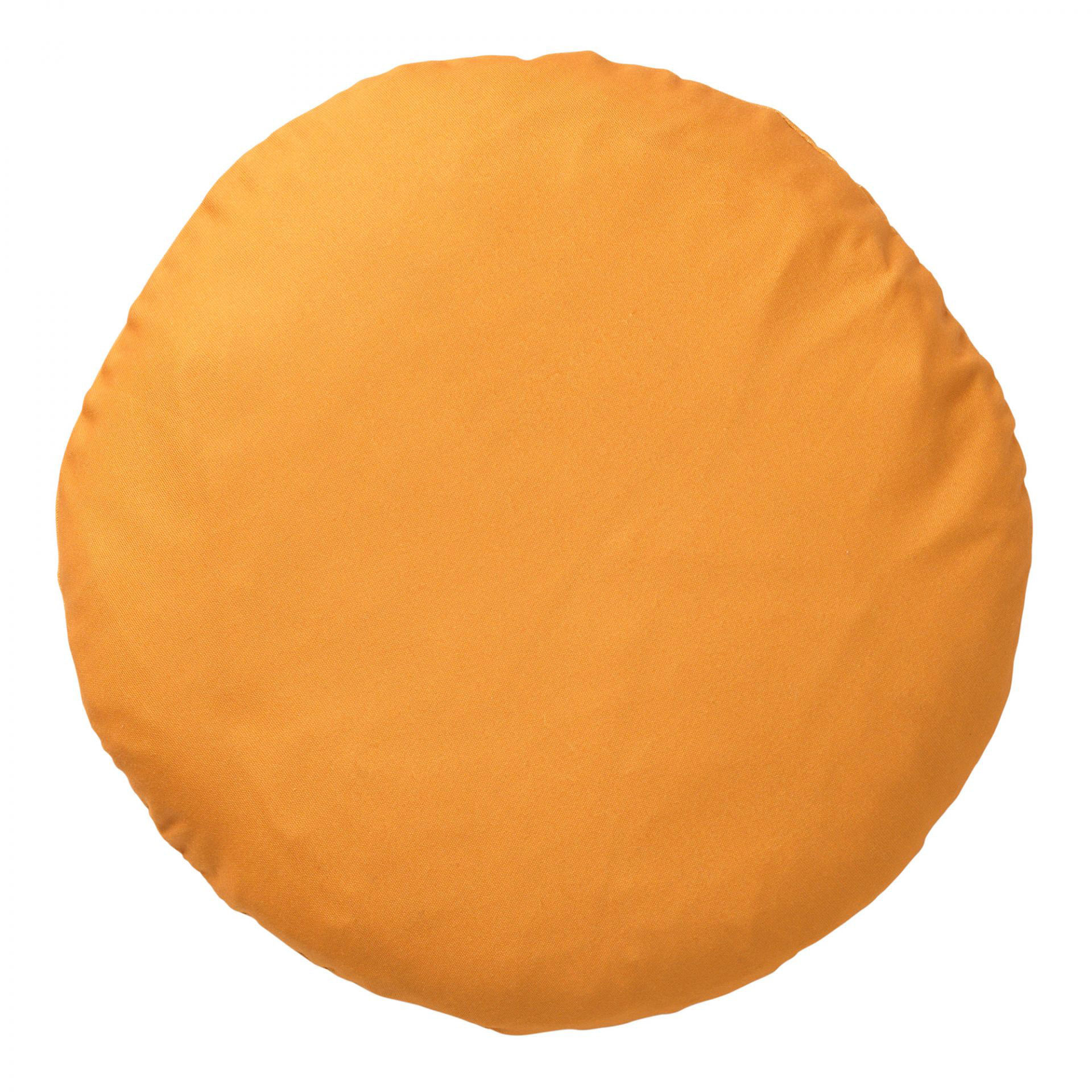 SOL - Buitenkussen rond Ø40 cm - waterafstotend en uv-bestendig - Golden Glow - geel