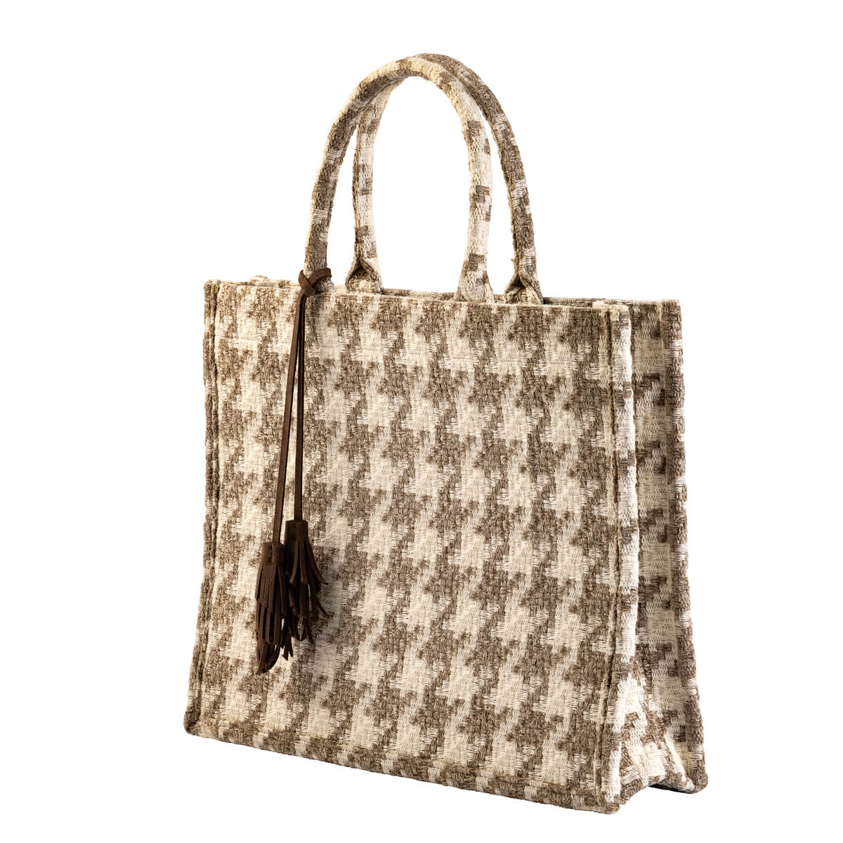 CHARLOTTE | Tote-bag | Shopper Natural | 43x34x13 cm | Bruin | Hoii 