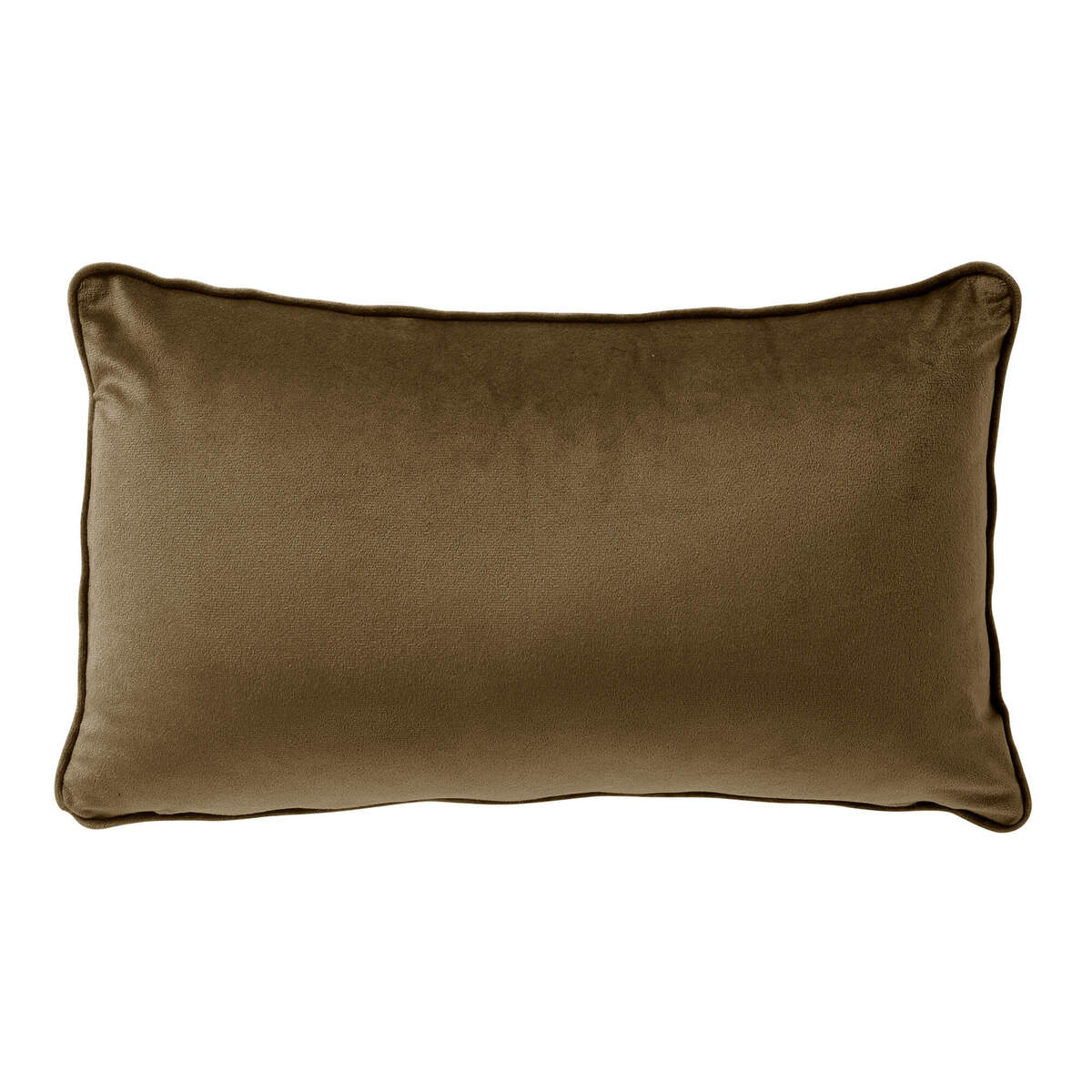 LONNE - sierkussen 30x50 cm - bladmotief - Military Olive - groen