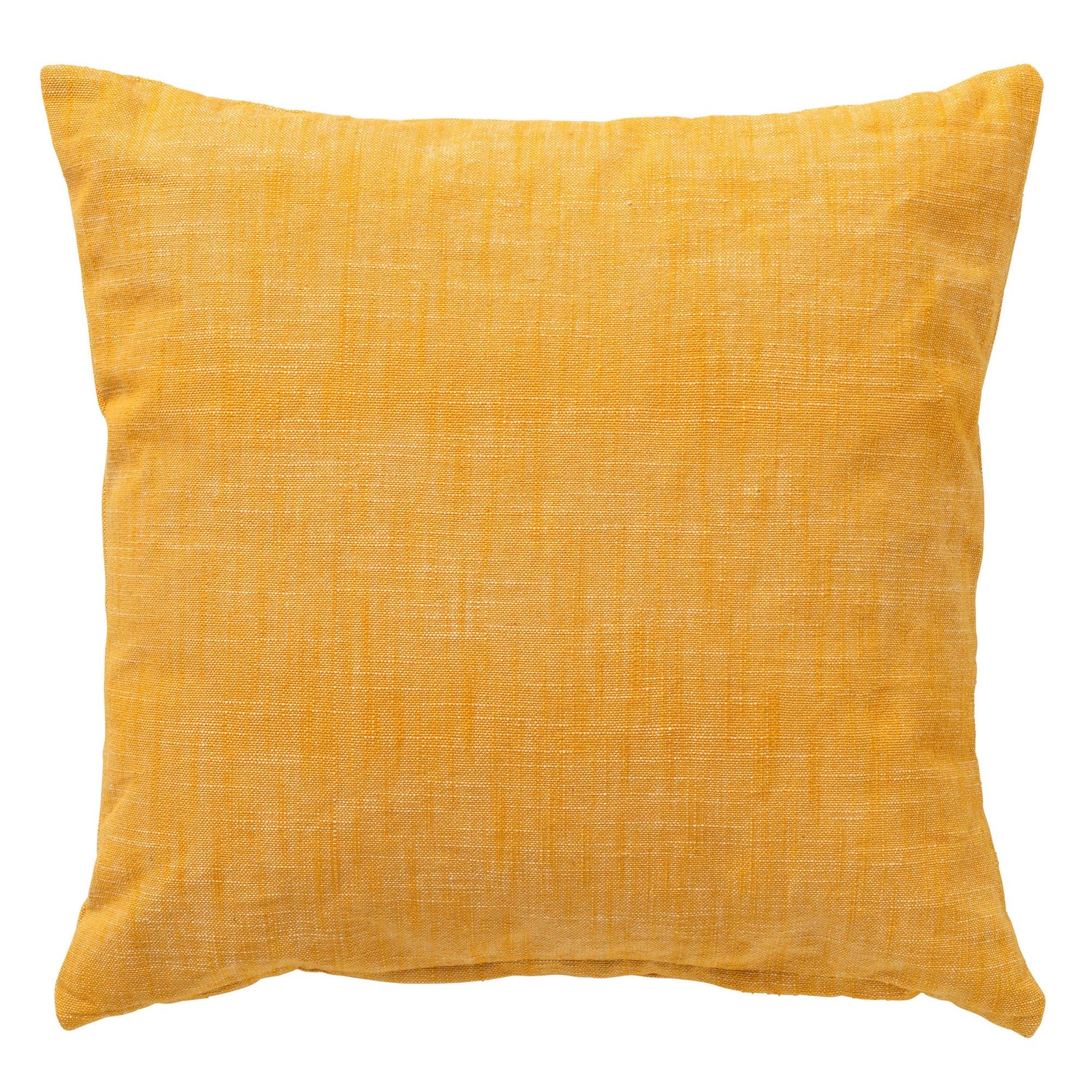 NATURA - sierkussen 45x45 cm - 100% biologisch katoen - Golden Glow - geel