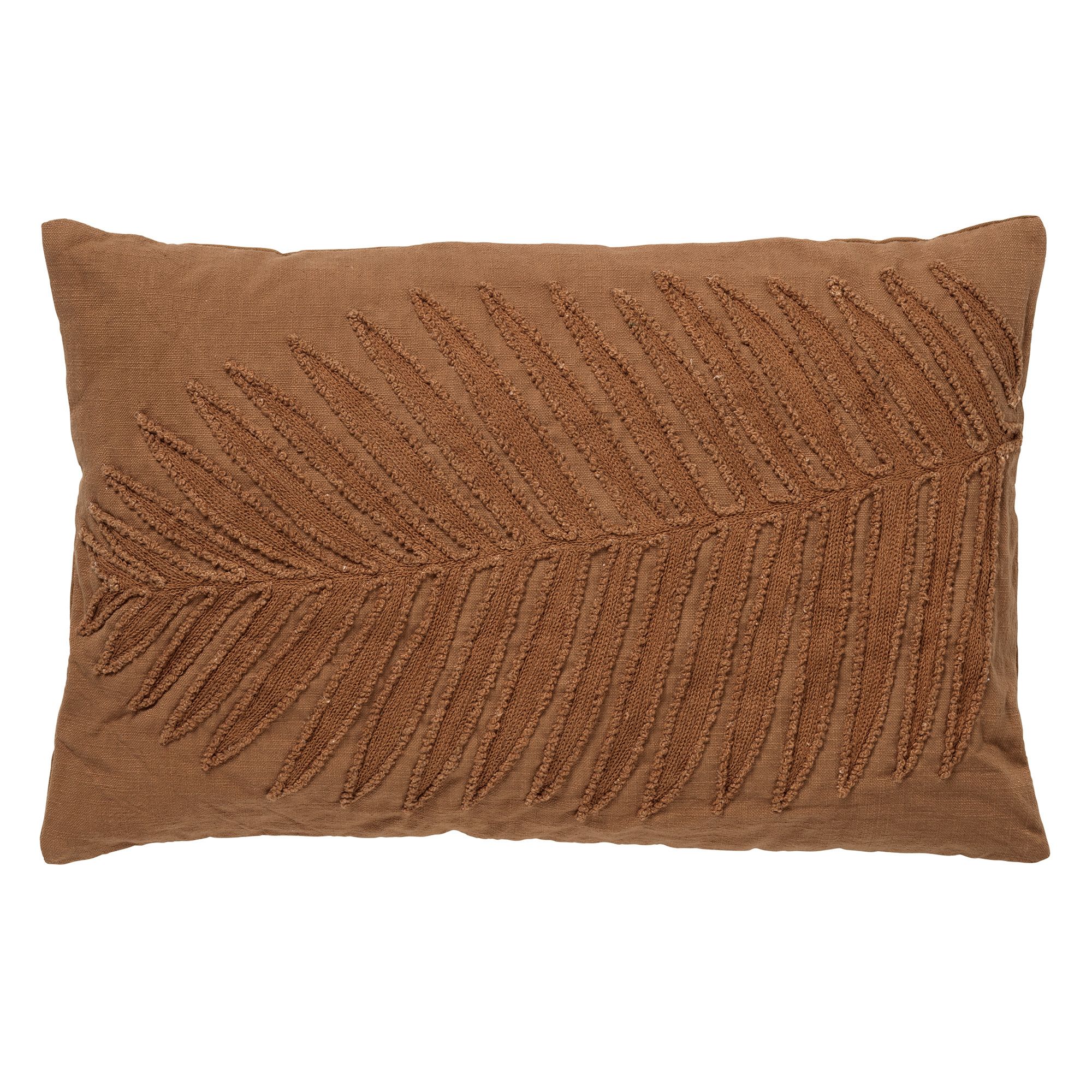 LENNY - Sierkussen van katoen 40x60 cm Tobacco Brown - bruin
