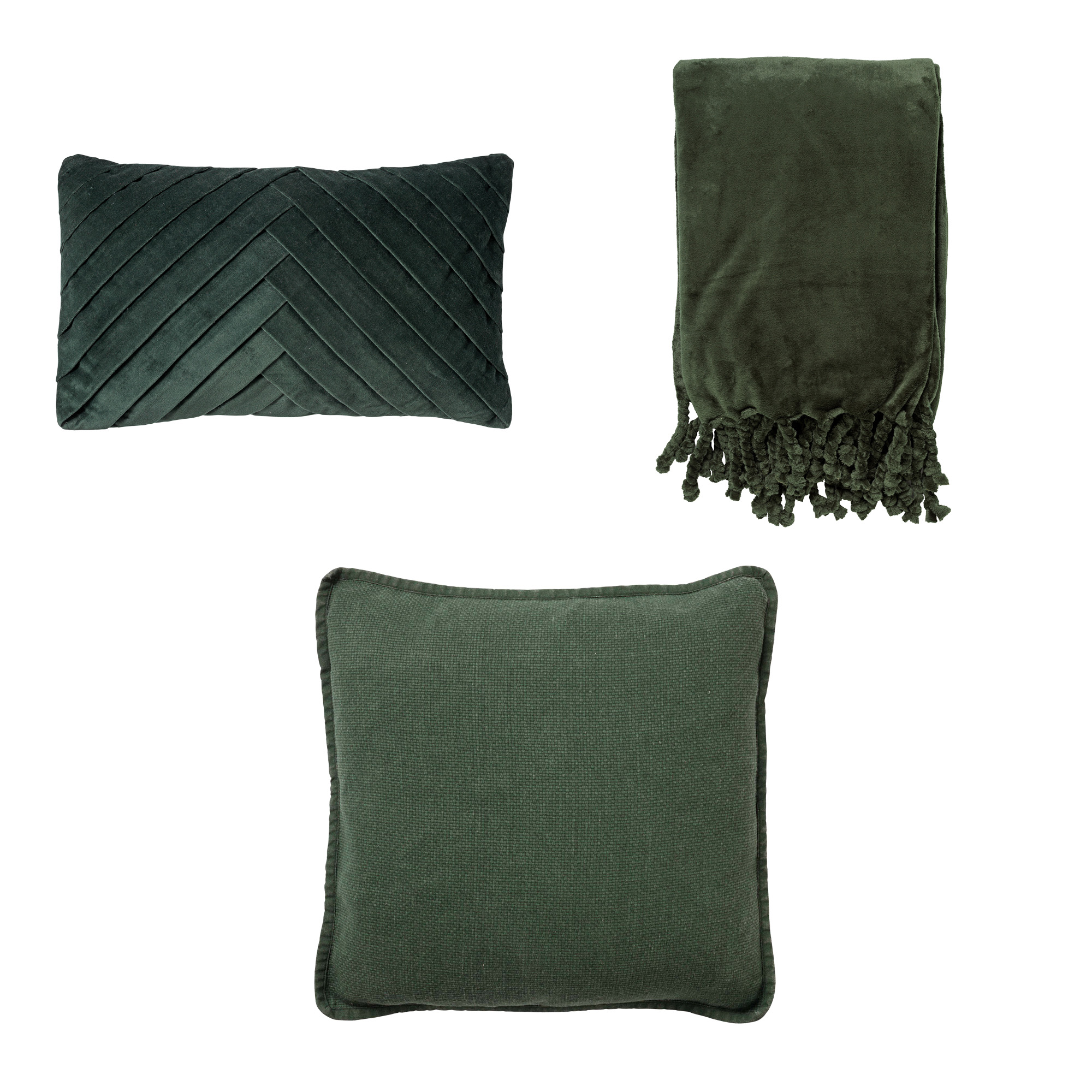 VOORDEELSET SWEET COURTYARD - Set van 3 -  Femm + Bowie + Florijn - Mountain View - groen 