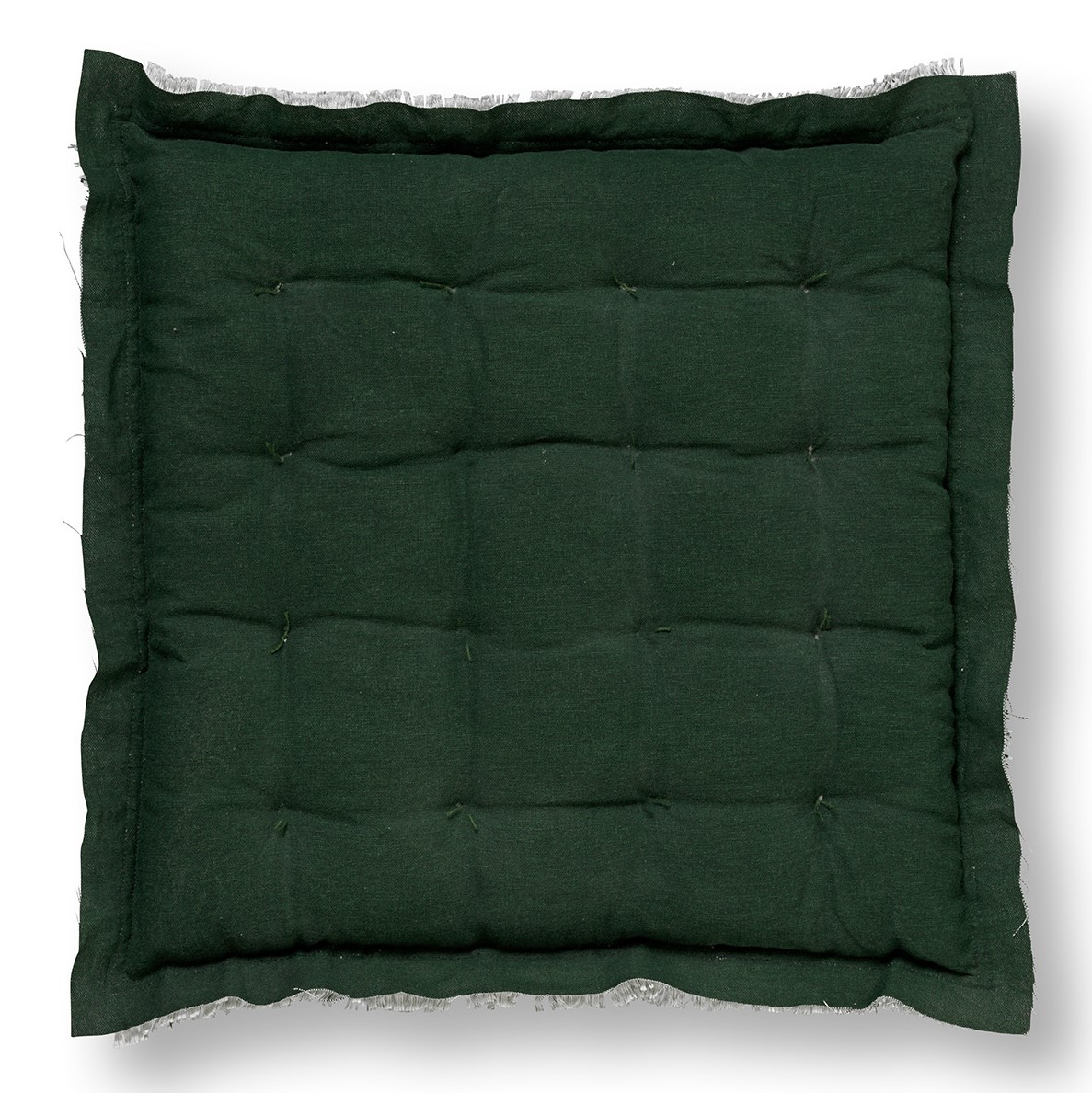 BURTO - Stoelkussen van gewassen katoen Mountain View 40x40 cm - groen BURTO - Stoelkussen van gewassen katoen Mountain View 40x40 cm - groen