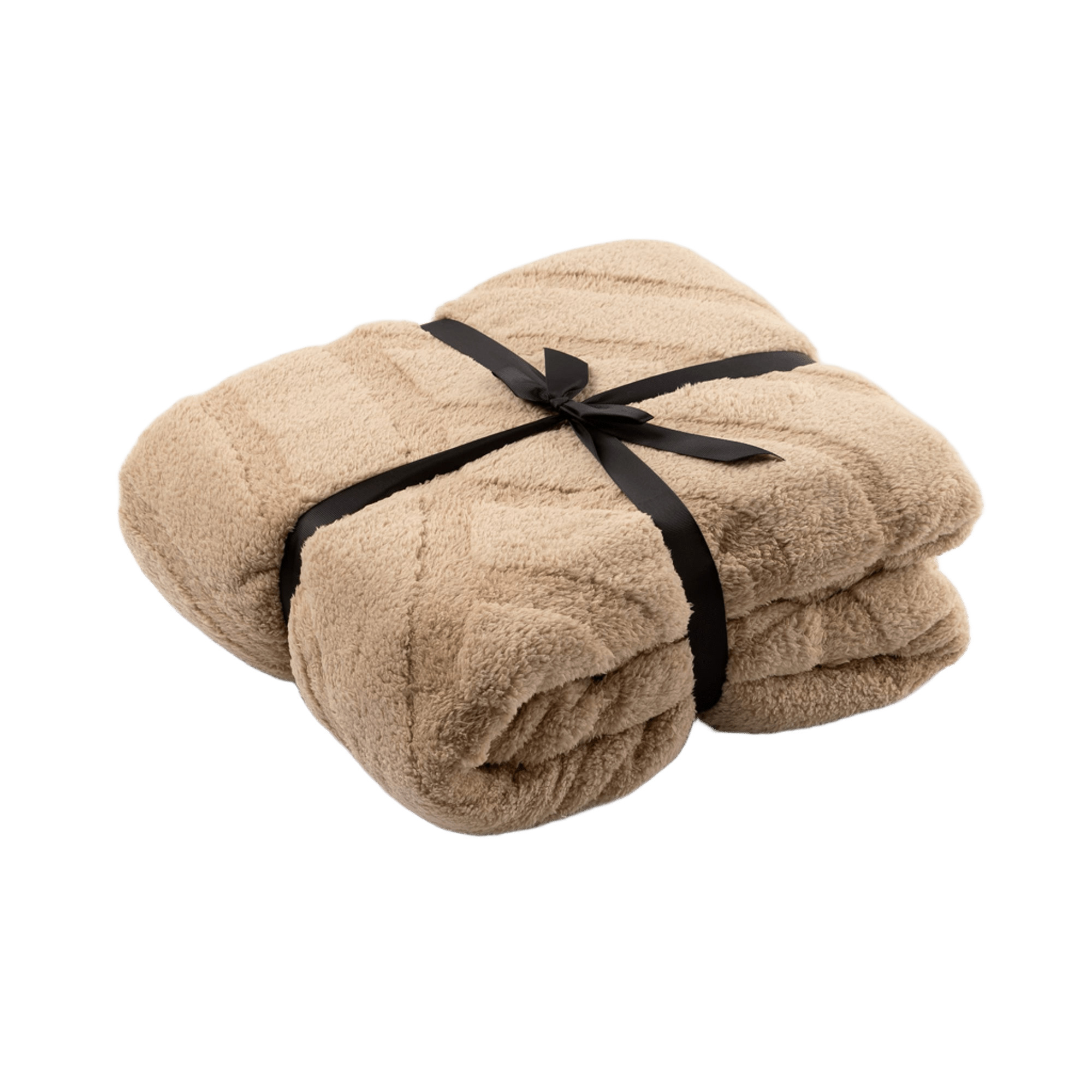 LESLIE - plaid 150x200 cm - 100% gerecycled polyester - Irish Cream - beige