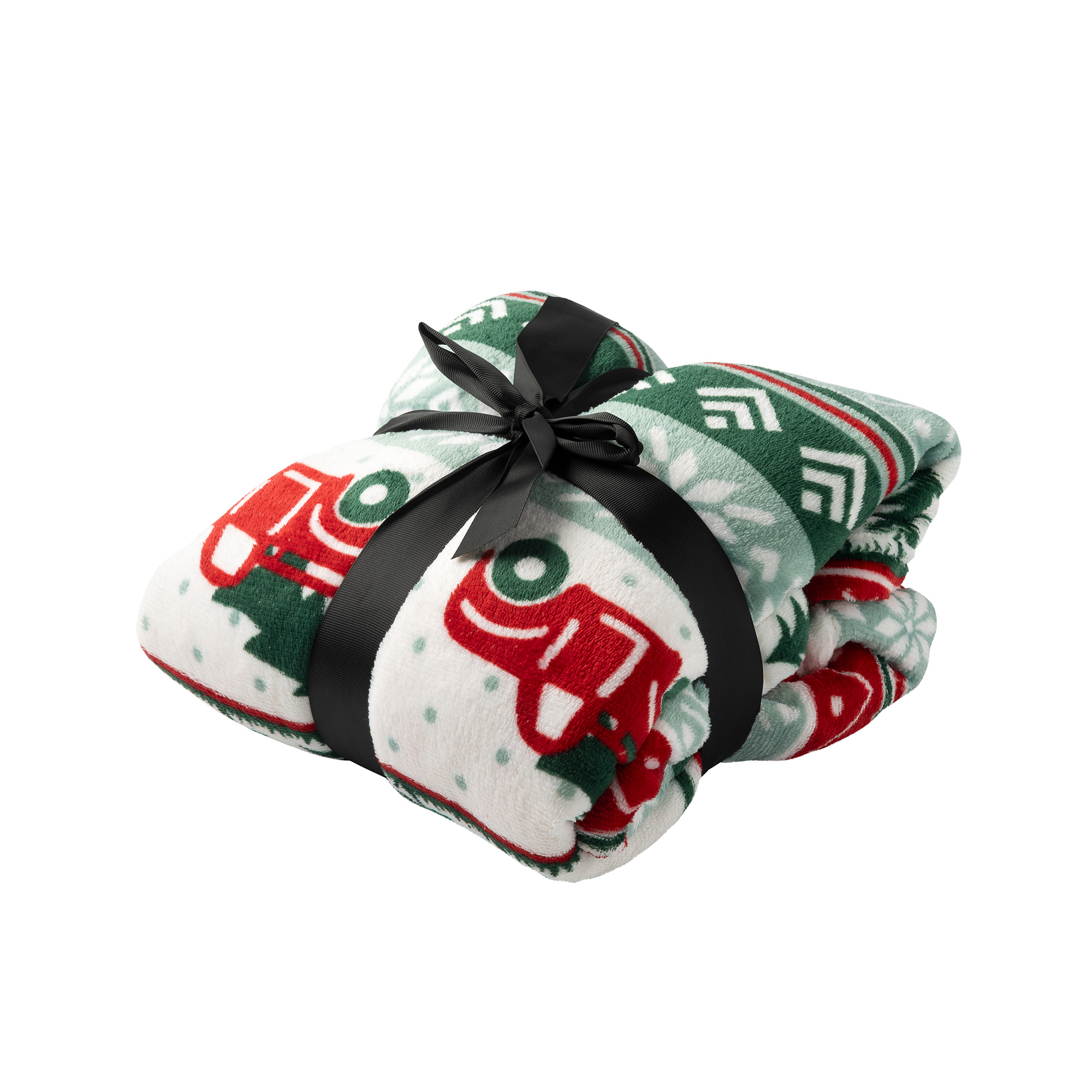 DRIVING HOME   hoodie 50x70 cm - kinderen - hoodie deken - kerst - multicolour