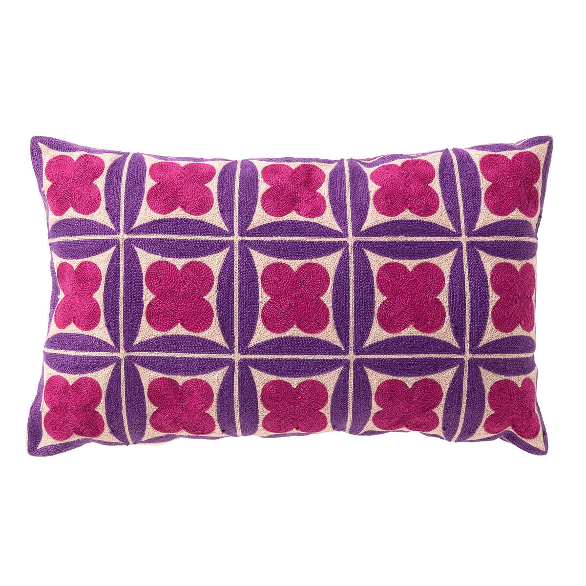 CLOVER - sierkussen 30x50 cm - Deep Lavender - paars