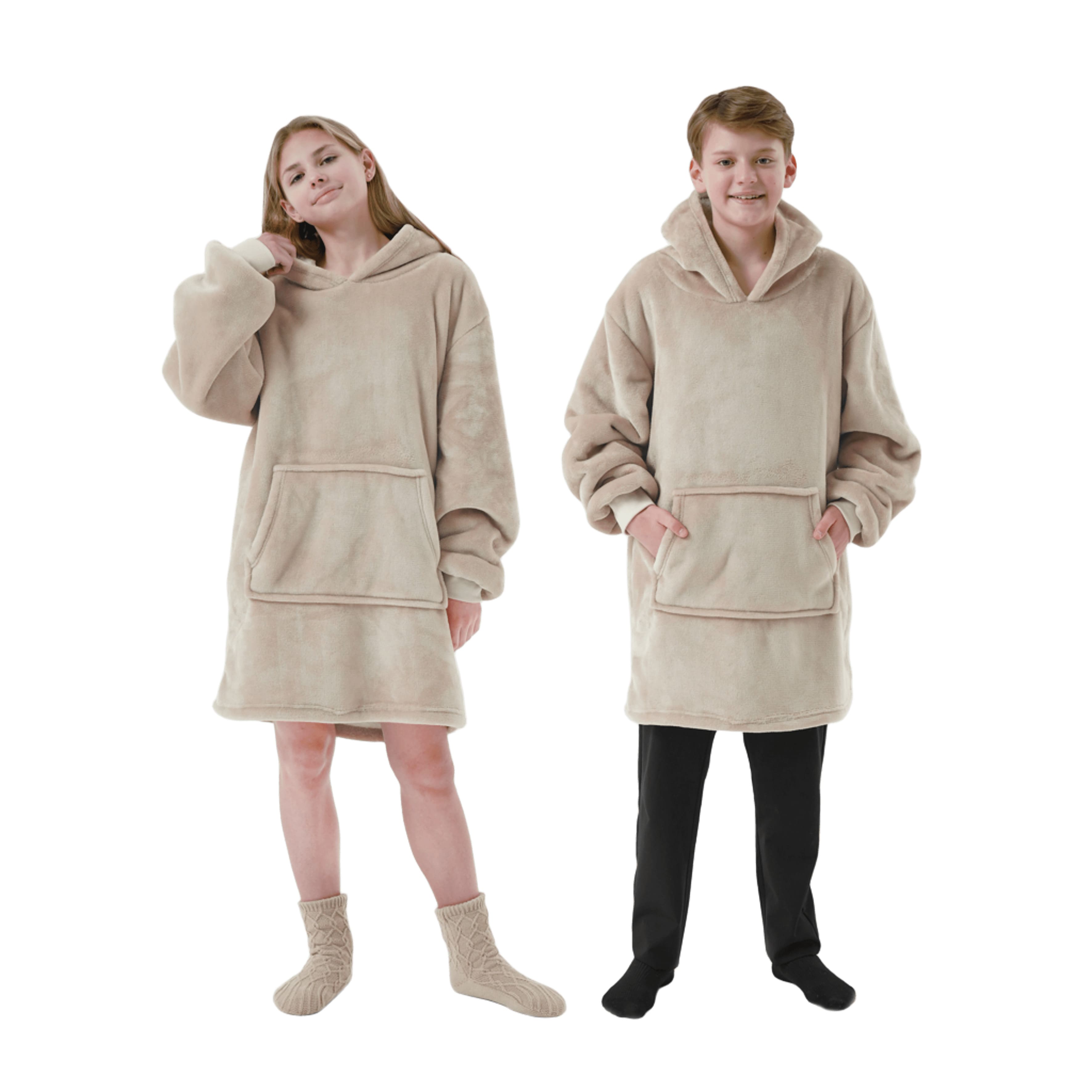 SHERRY - hoodie 60x90 cm - tieners - Pumice Stone - beige 