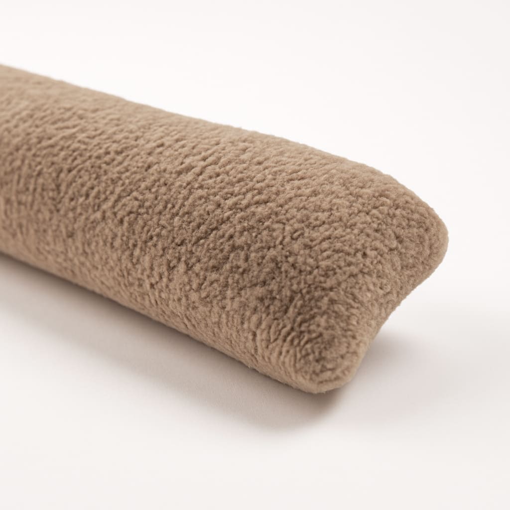 TEDDY - tochtstopper 90x12 cm - teddystof - beige