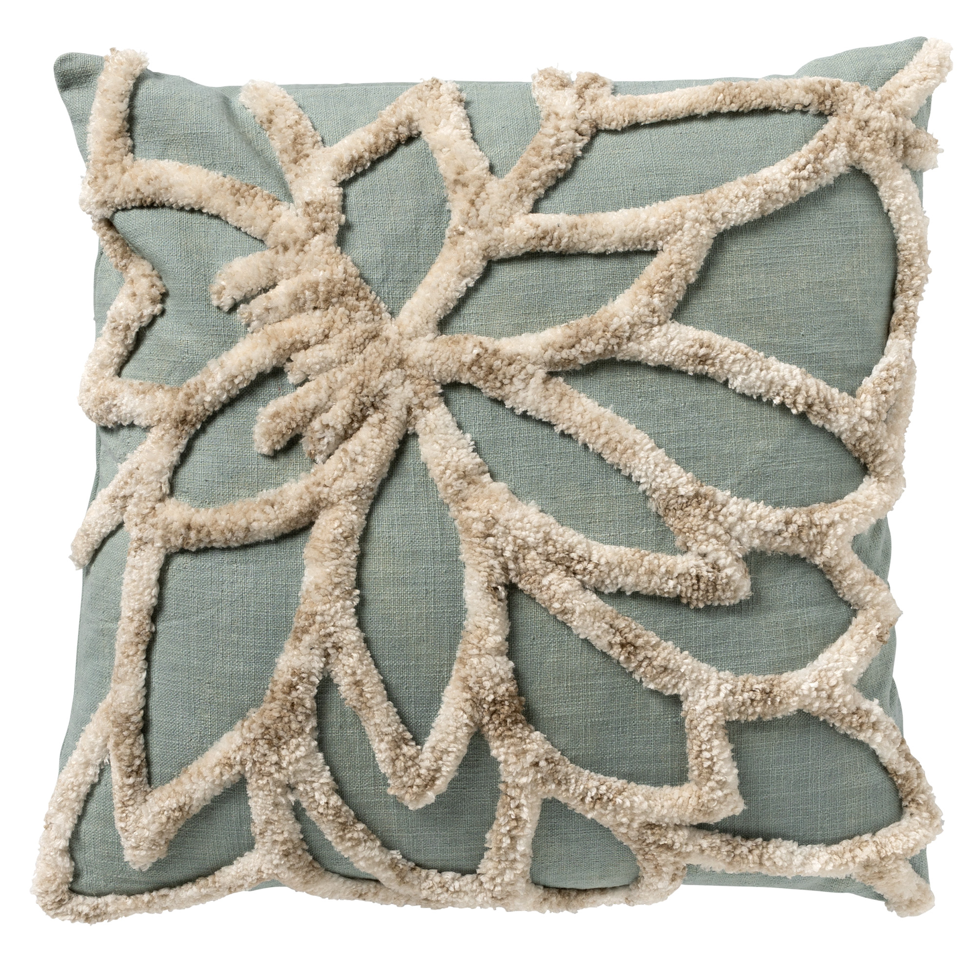 LIVIA - Sierkussen  45x45 cm Jadeite - groen