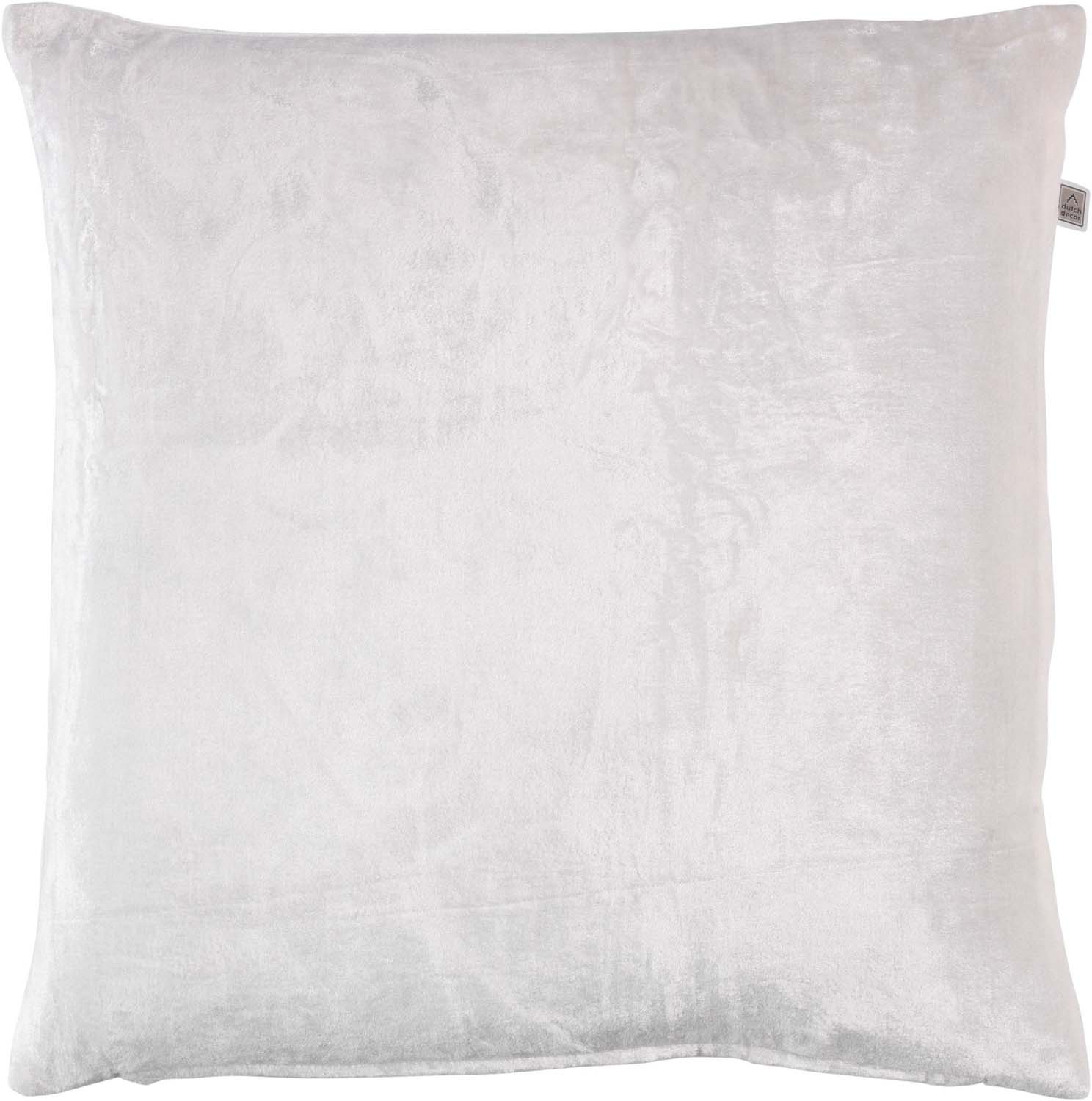 CIDO - Sierkussen velvet ivoor 45x45 cm - wit