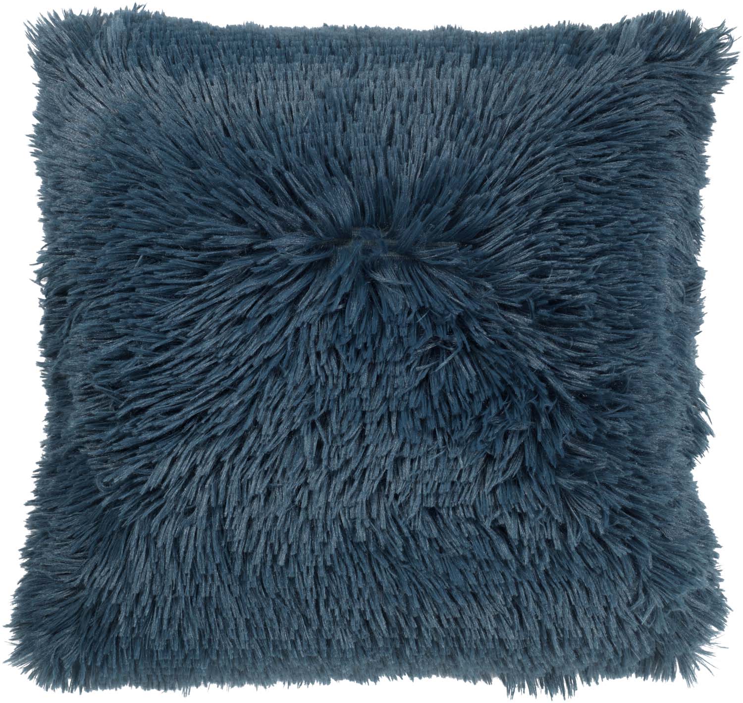 FLUFFY - Sierkussen unikleur 45x45 cm - Smaragd - groen