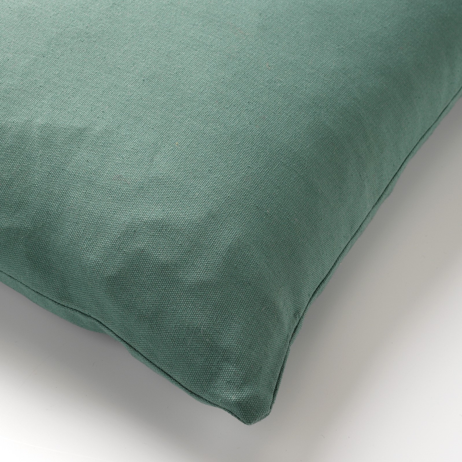 LINN - Sierkussen 45x45 cm - effen kleur - 100% linnen - Jadeite - groen
