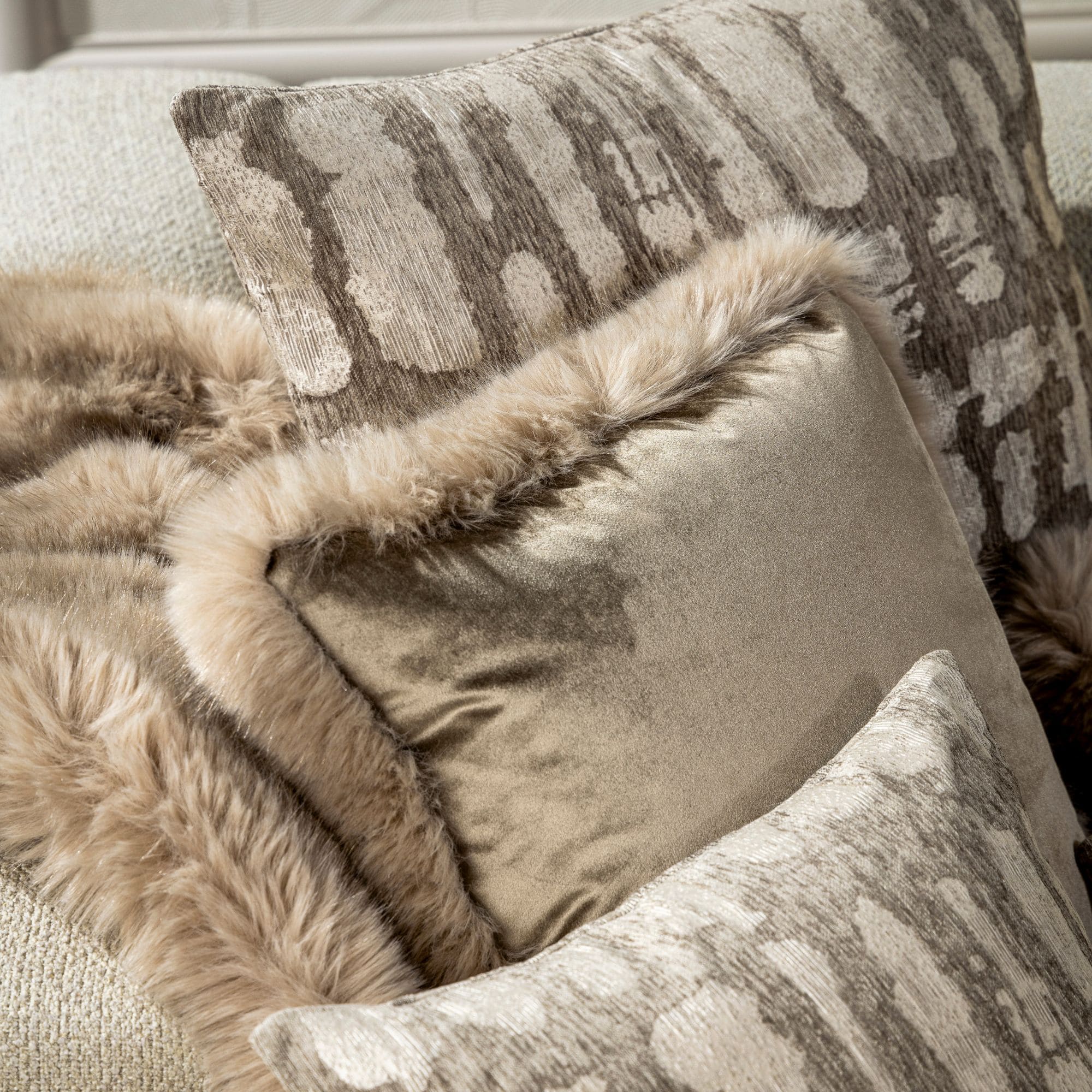 JULIA | sierkussen | 30x50 cm | White Pepper | beige | Hoii | met luxe binnenkussen