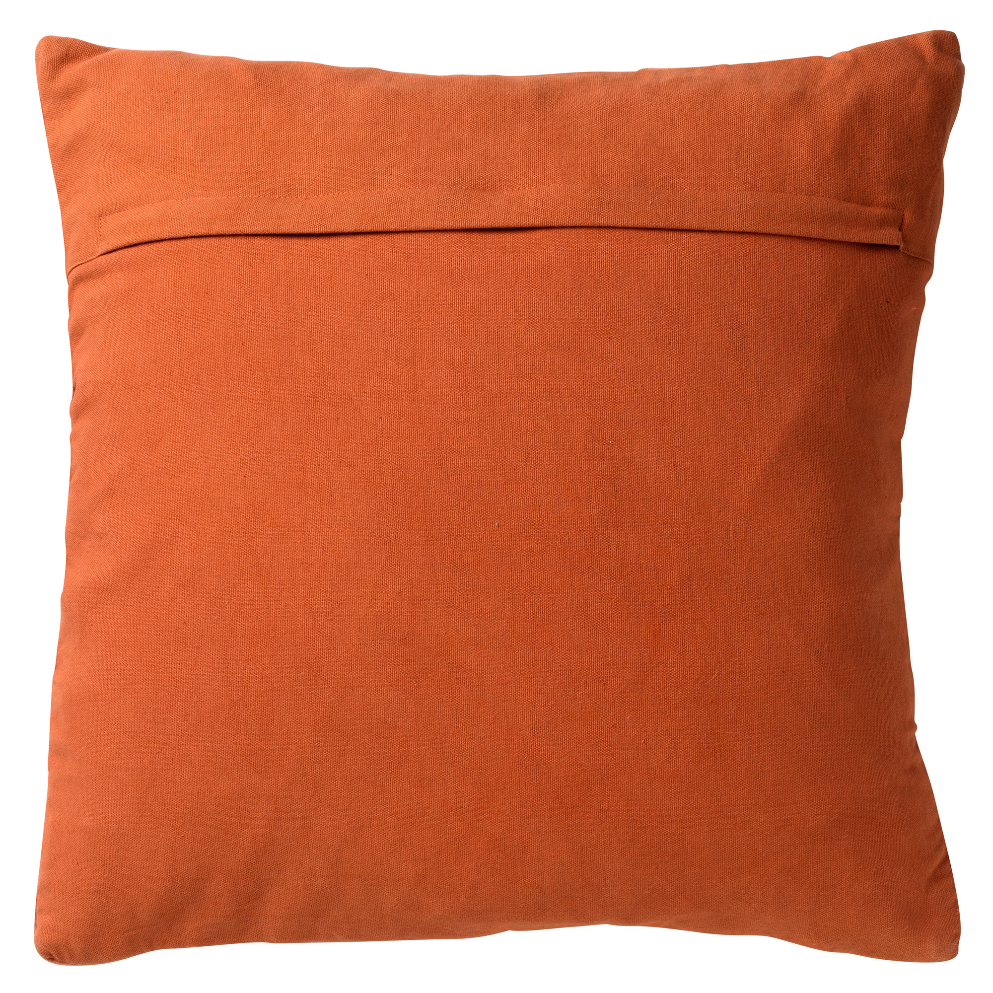 GIDI - Sierkussen 45x45 cm - velvet - effen kleur - Potters Clay - oranje