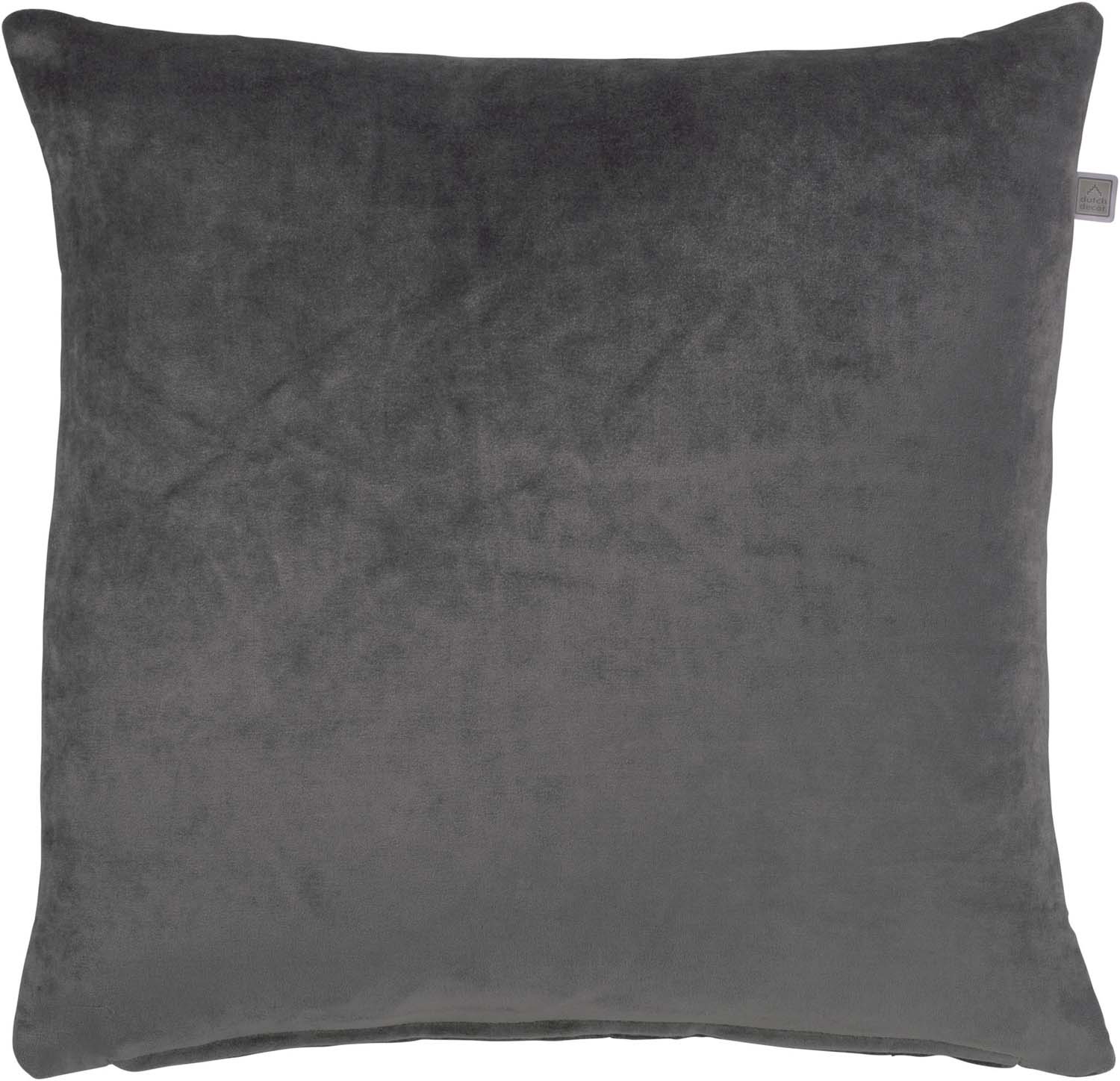 CIDO - Sierkussen velvet donkergrijs 45x45 cm
