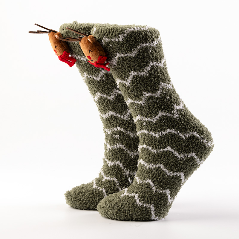 FUNNY RANDY - House socks - Bronze Green