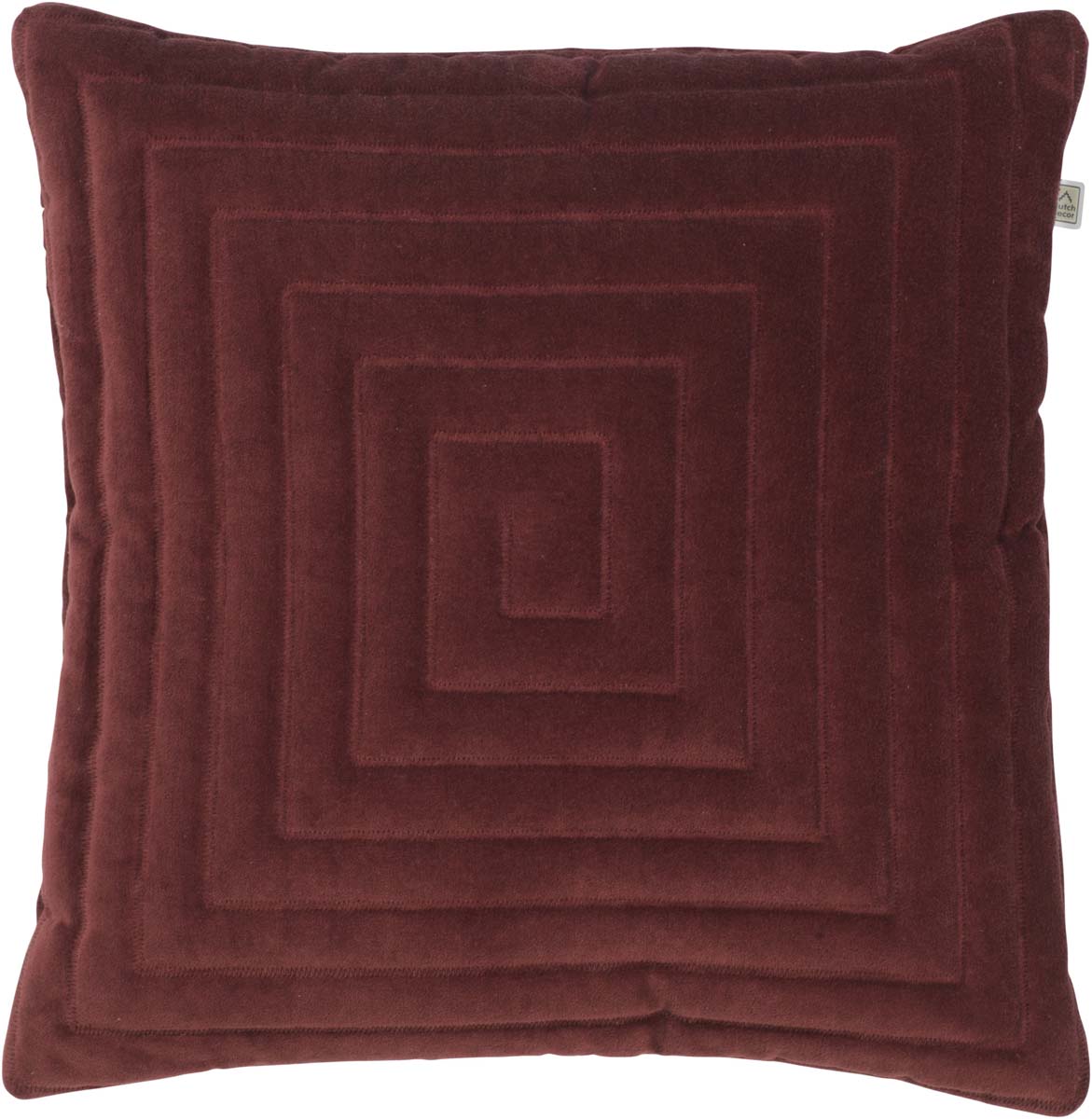 BRONNO - Sierkussen bordeaux 45x45 cm - rood
