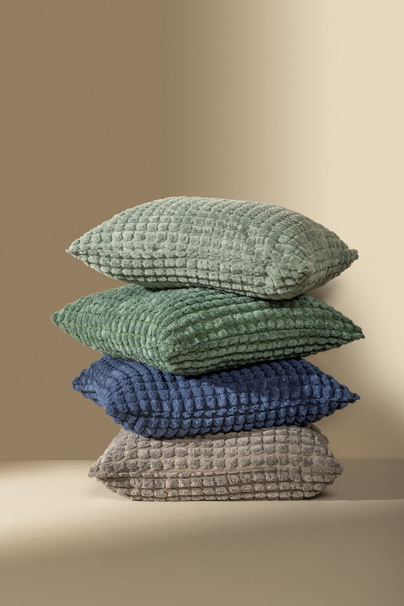 ROME - Sierkussen 45x45 cm - 100% polyester - effen kleur - Sagebrush Green - groen