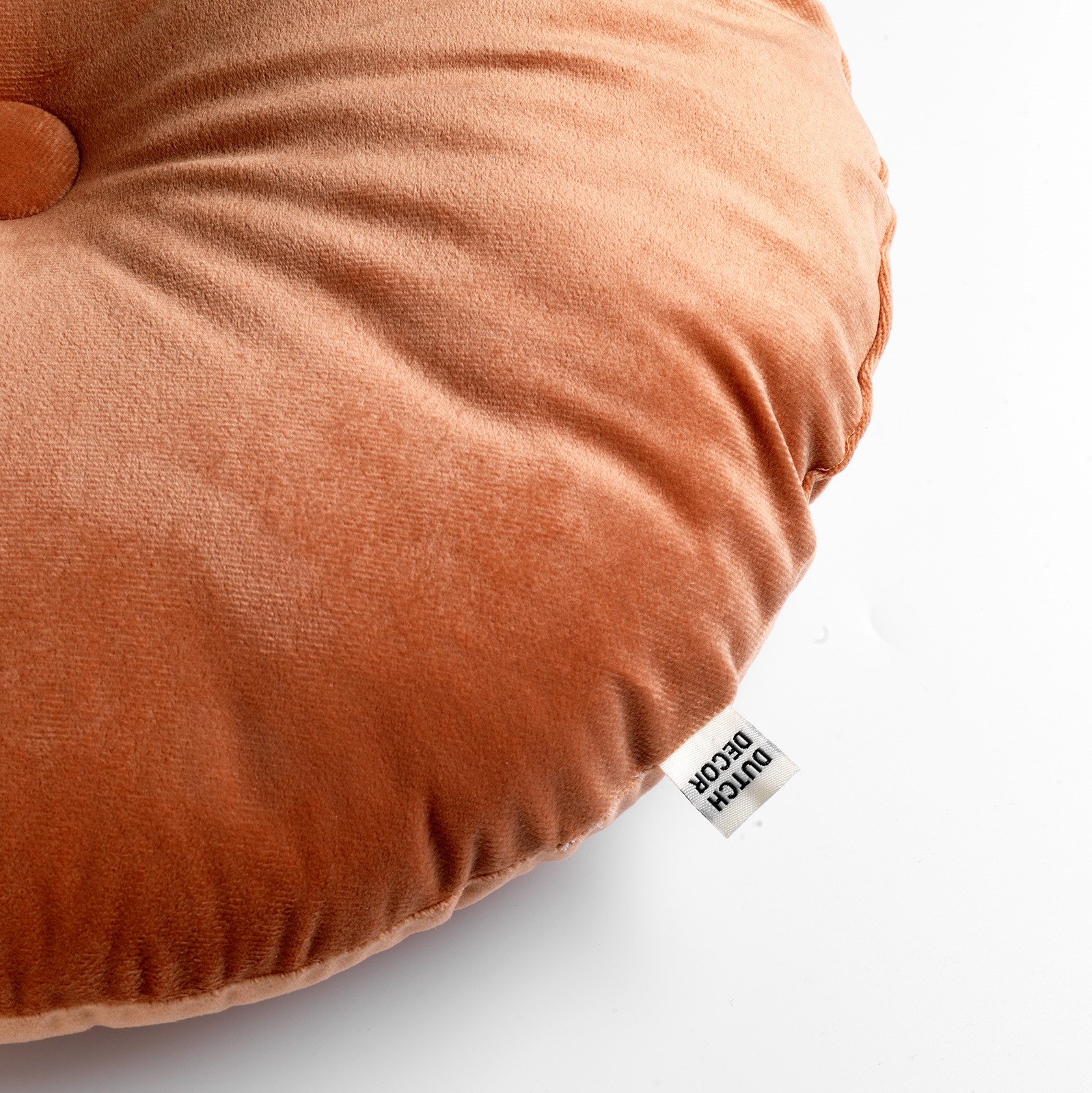 OLLY - Sierkussen rond velvet 40 cm - Muted Clay - roze OLLY - Sierkussen rond velvet 40 cm - Muted Clay - roze