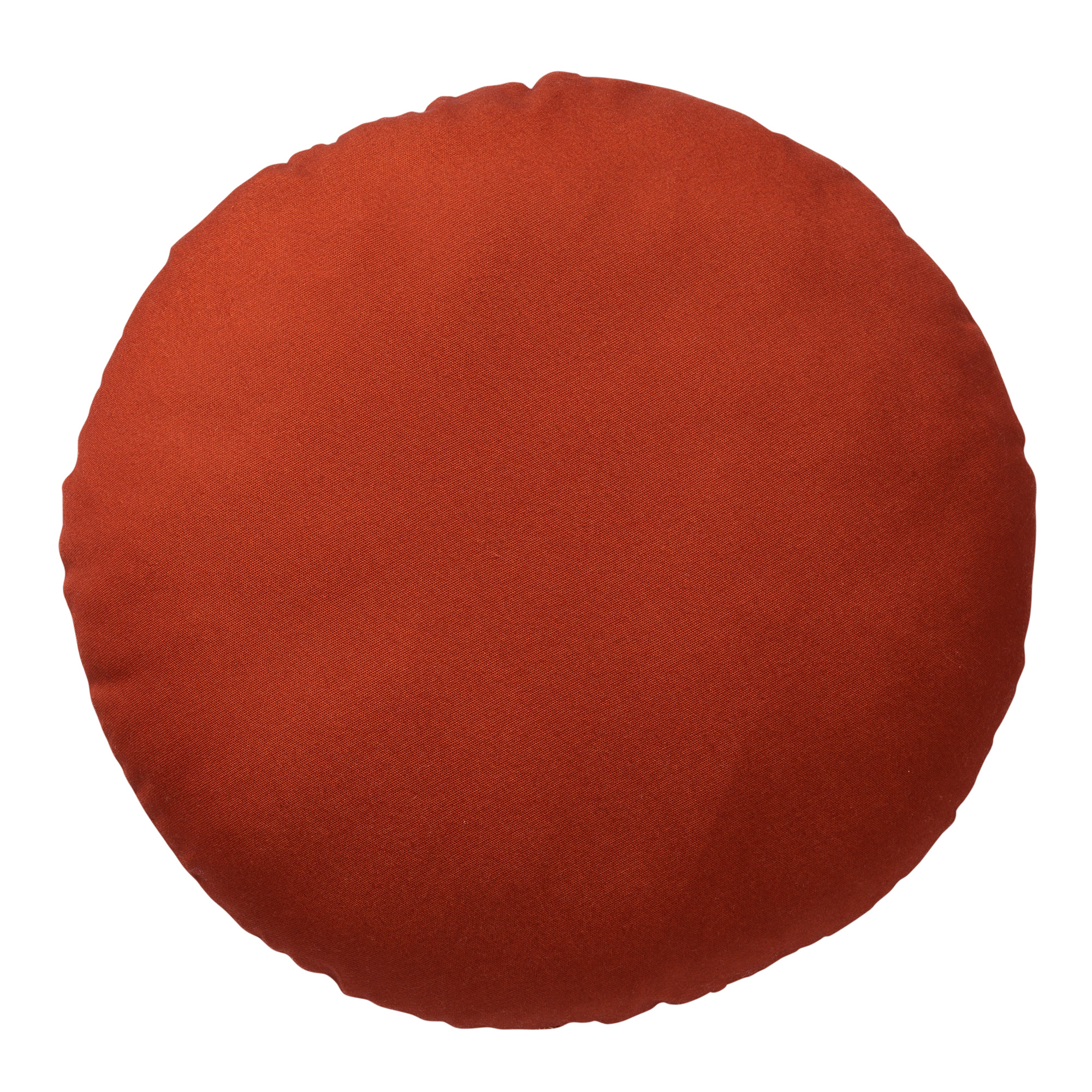 SOL - Sierkussen rond outdoor 40 cm Potters Clay - waterafstotend en uv-bestendig - oranje