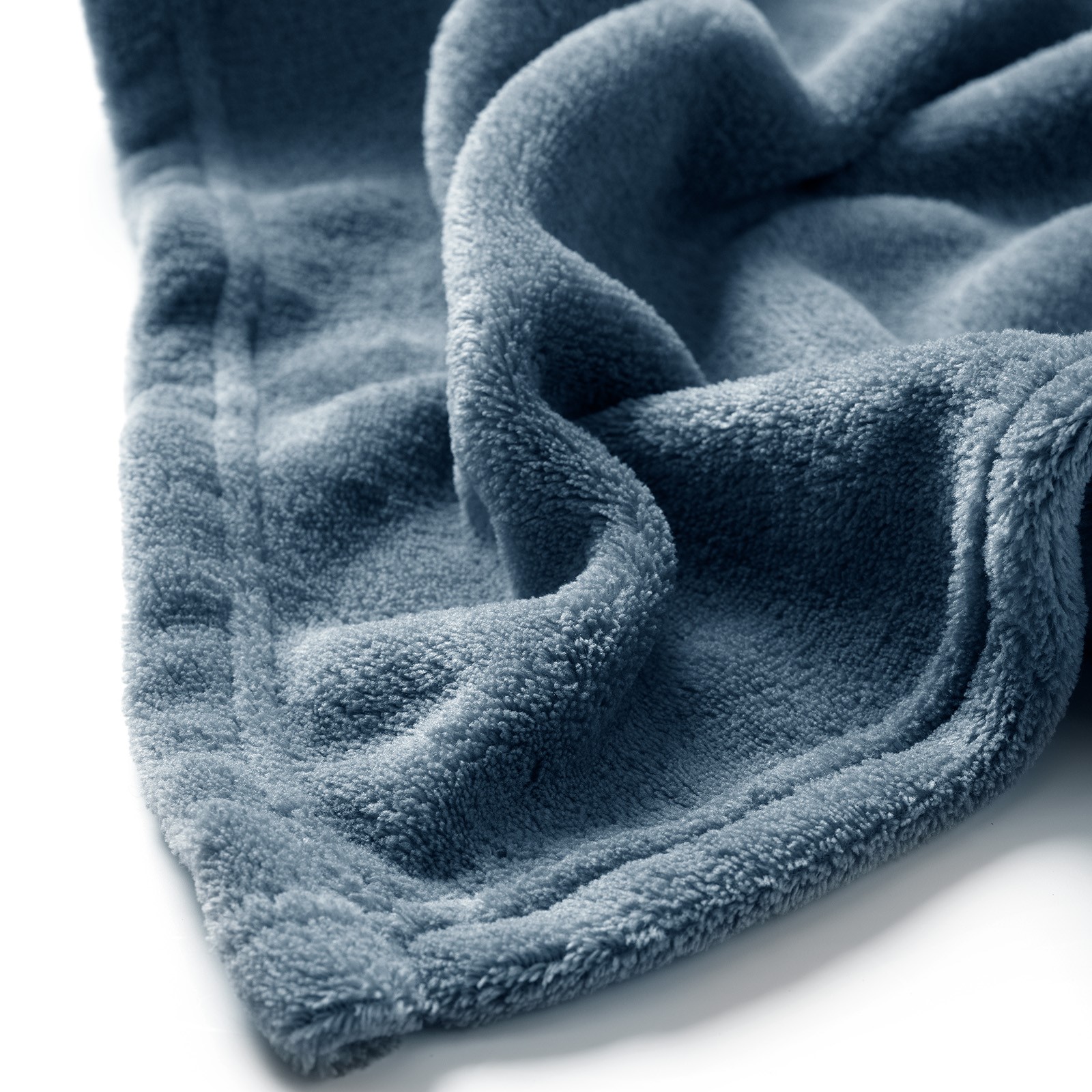 HARVEY - Plaid van fleece Provincial Blue 150x200 cm - blauw - superzacht HARVEY - Plaid van fleece Provincial Blue 150x200 cm - blauw - superzacht