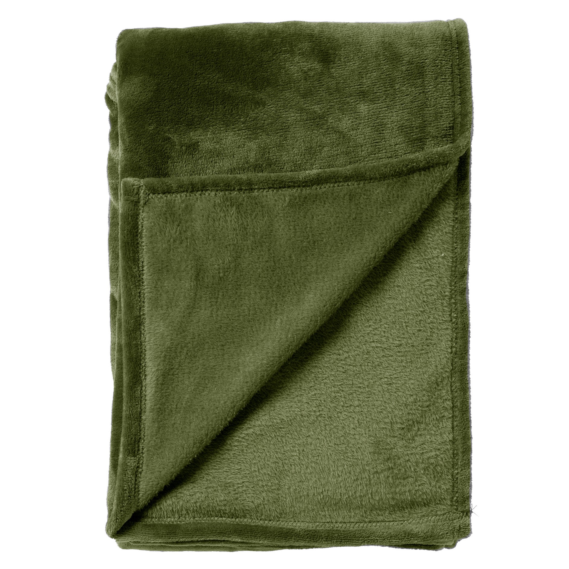 BILLY - Plaid van fleece 150x200 cm Chive - groen - superzacht