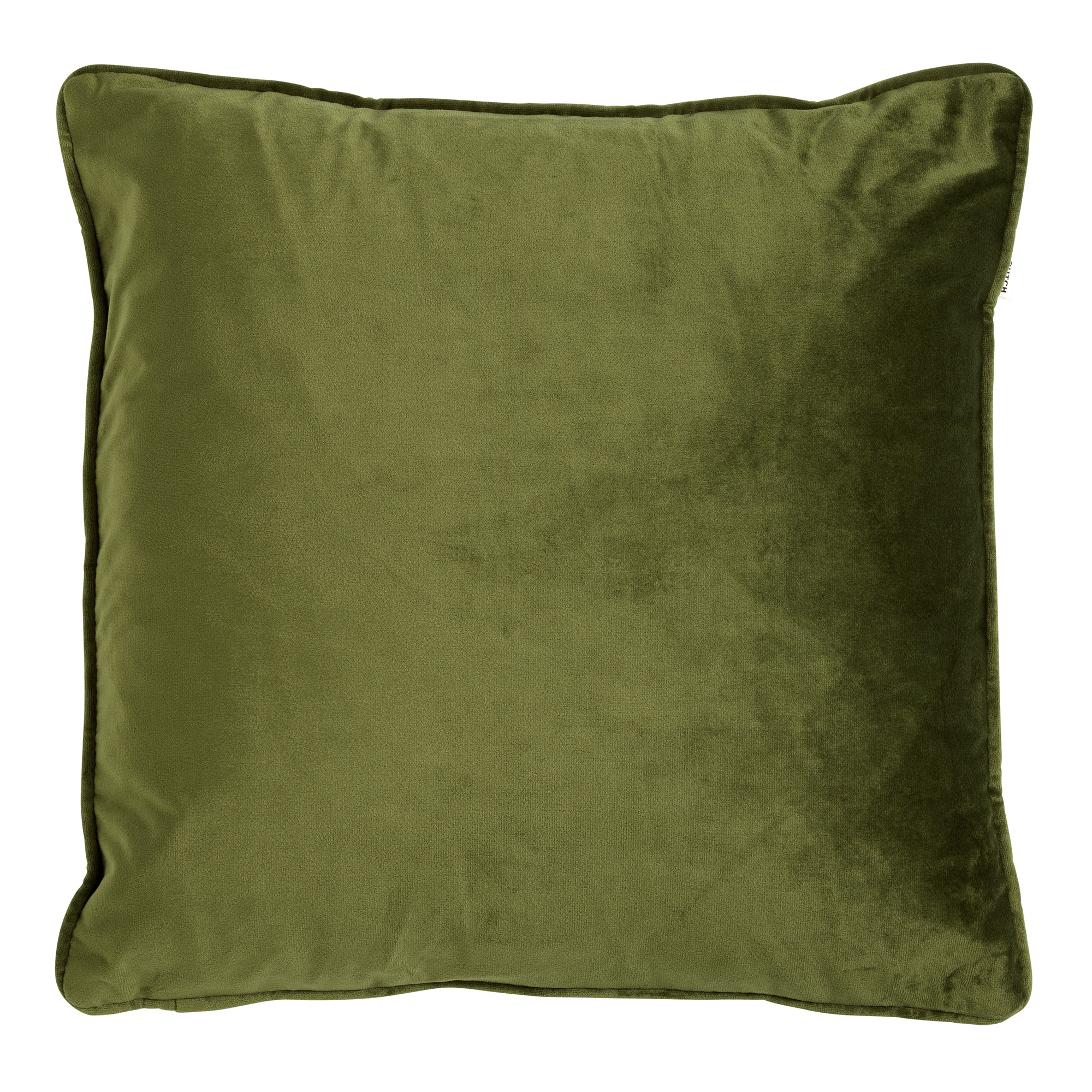 FINN - Sierkussen 60x60 cm - velvet - effen kleur - Chive - groen