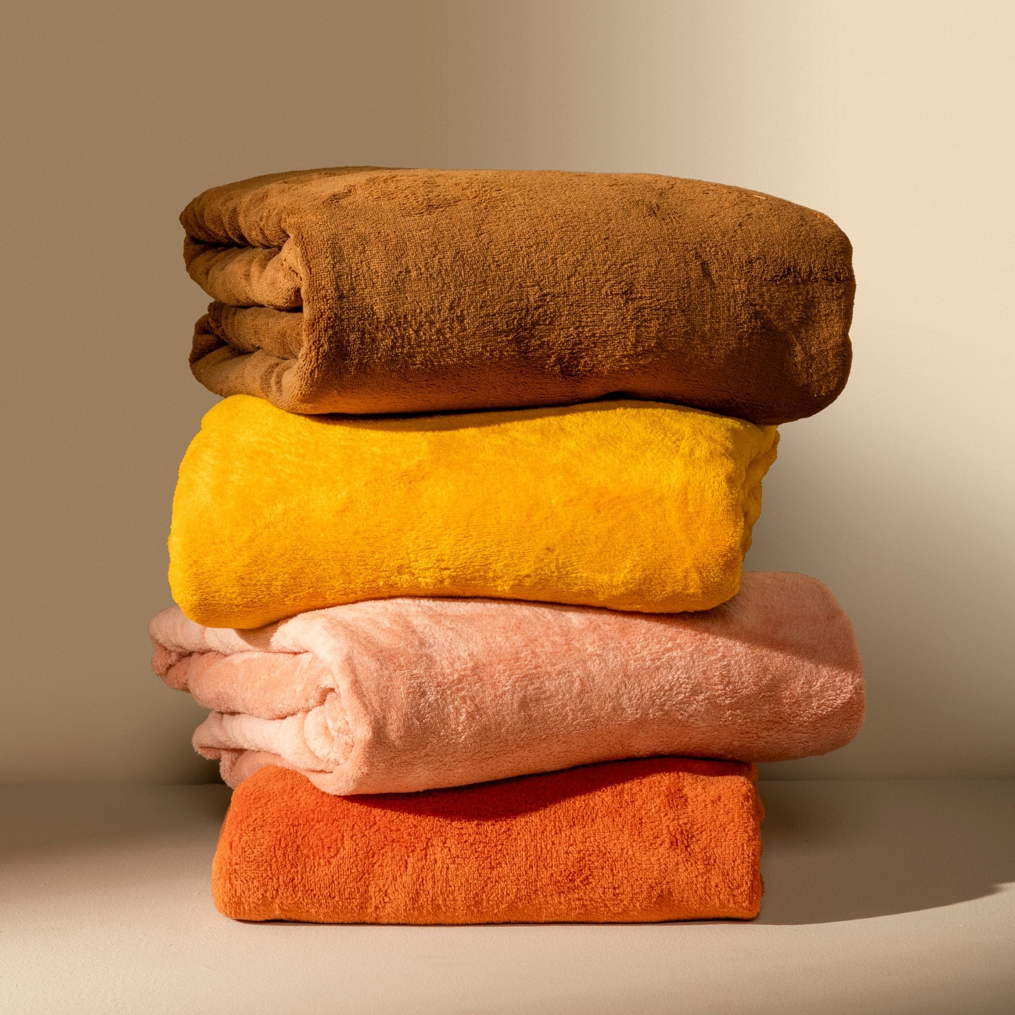 BILLY - Plaid 150x200 cm - flannel fleece - superzacht - Tobacco Brown - bruin