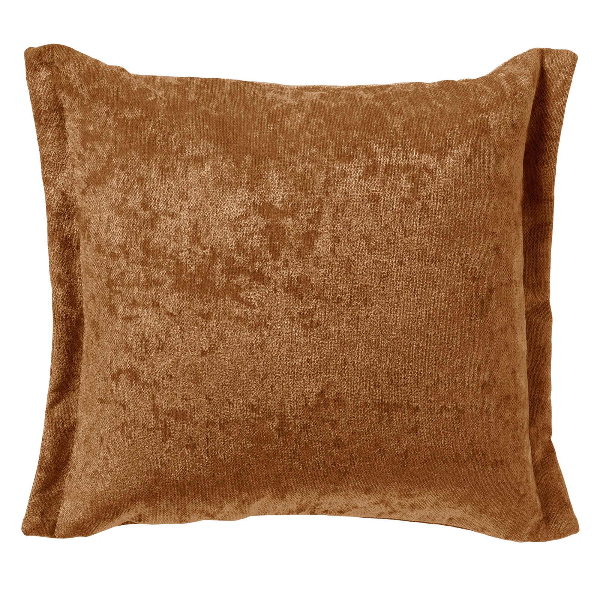 LEWIS - Sierkussen velours 45x45 cm Tobacco Brown - bruin