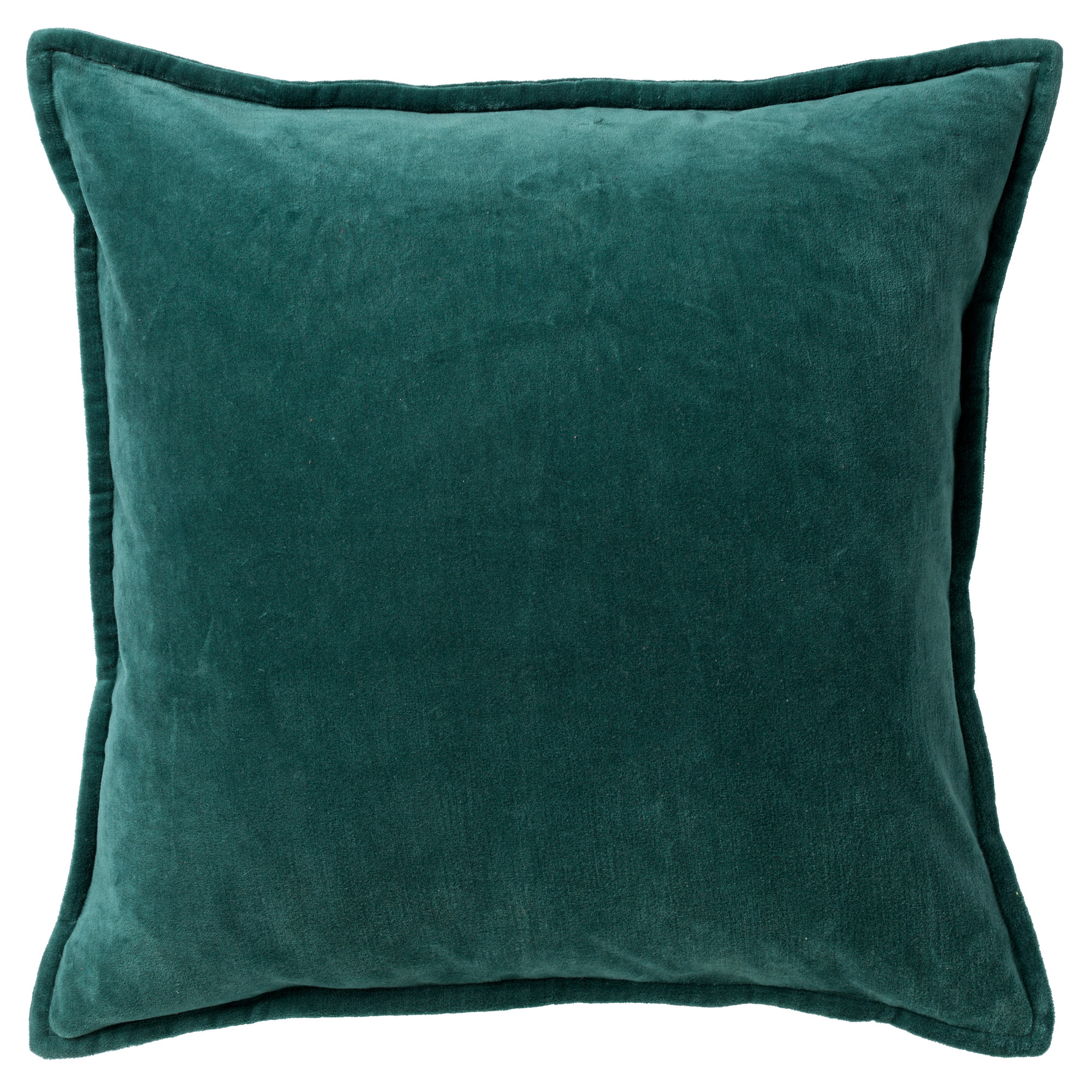 CAITH - Sierkussen 50x50 cm - 100% katoen - velvet - lekker zacht - Sagebrush Green - groen