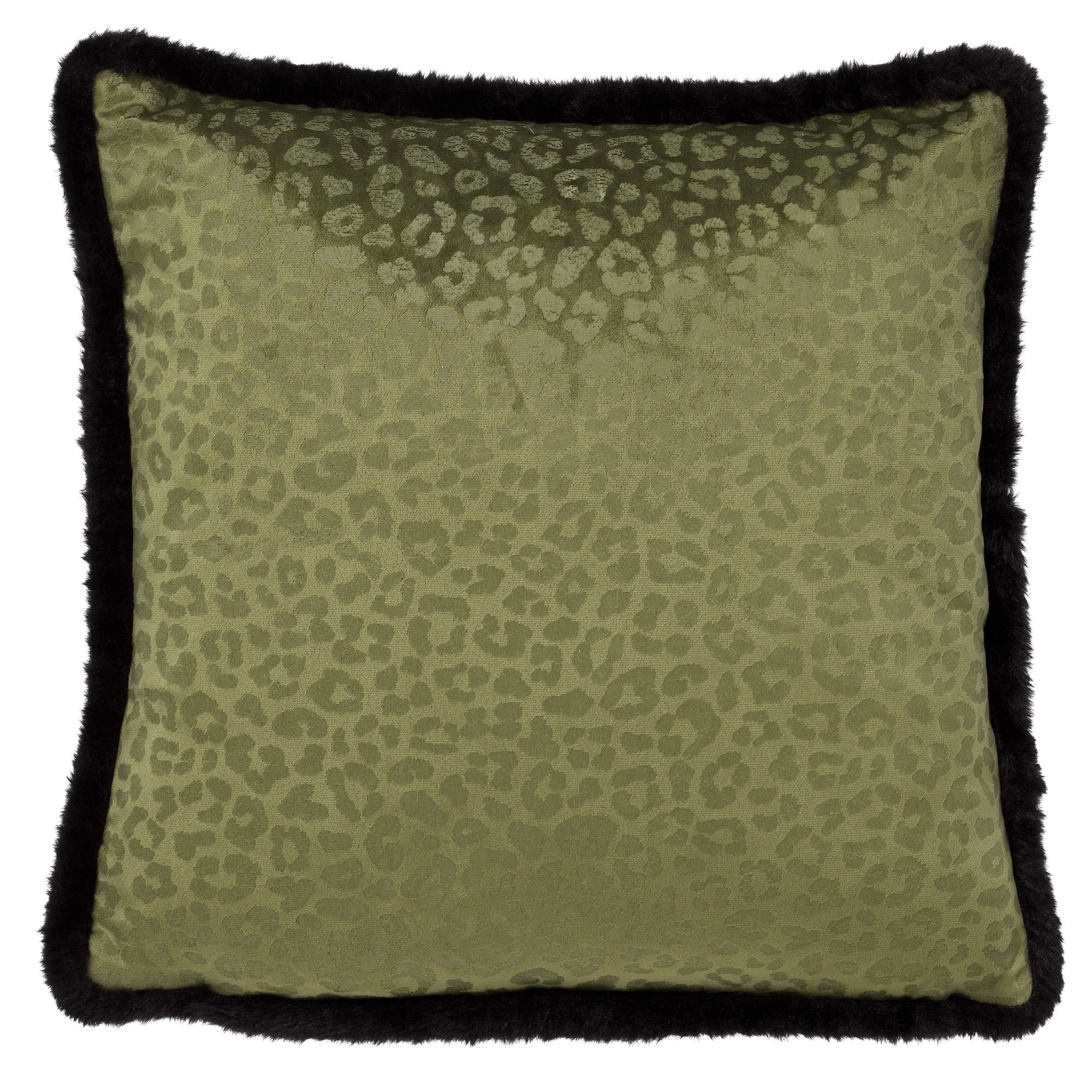 CHEETA - Kussenhoes met dierenprint 45x45 cm Chive - groen