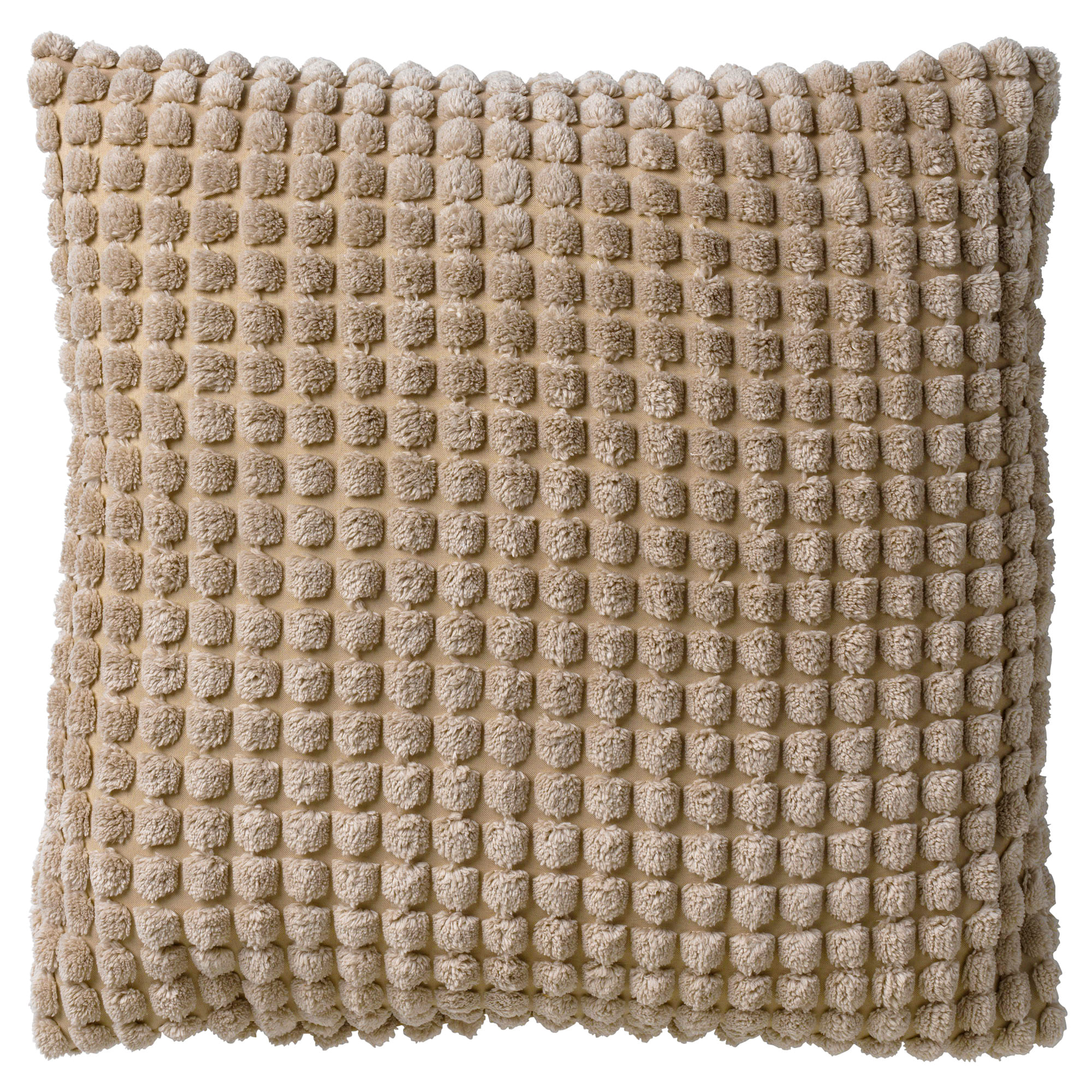 ROME - Sierkussen 45x45 cm - 100% polyester - effen kleur - Pumice Stone - beige