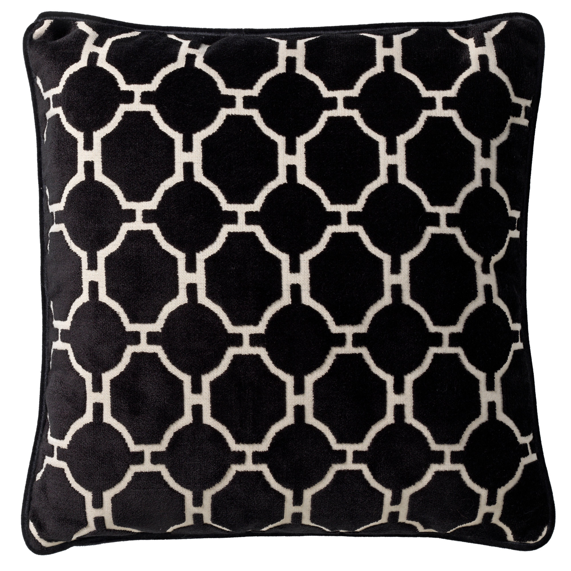 LOTH - Sierkussen velvet Raven 45x45 cm - zwart