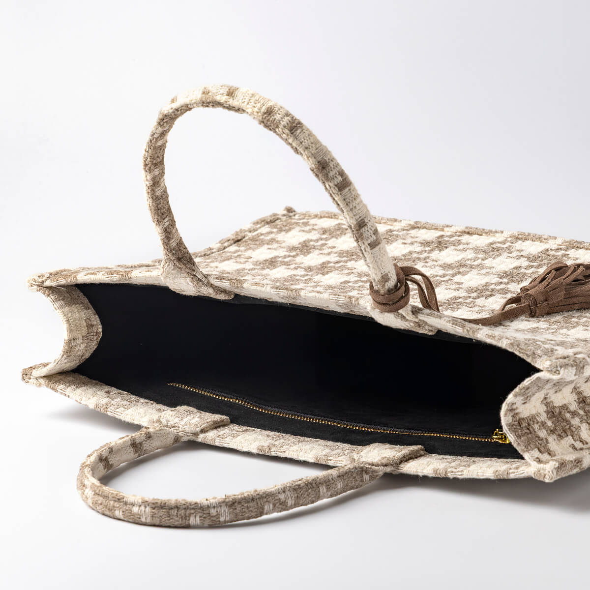 CHARLOTTE | Tote-bag | Shopper Natural | 43x34x13 cm | Bruin | Hoii 