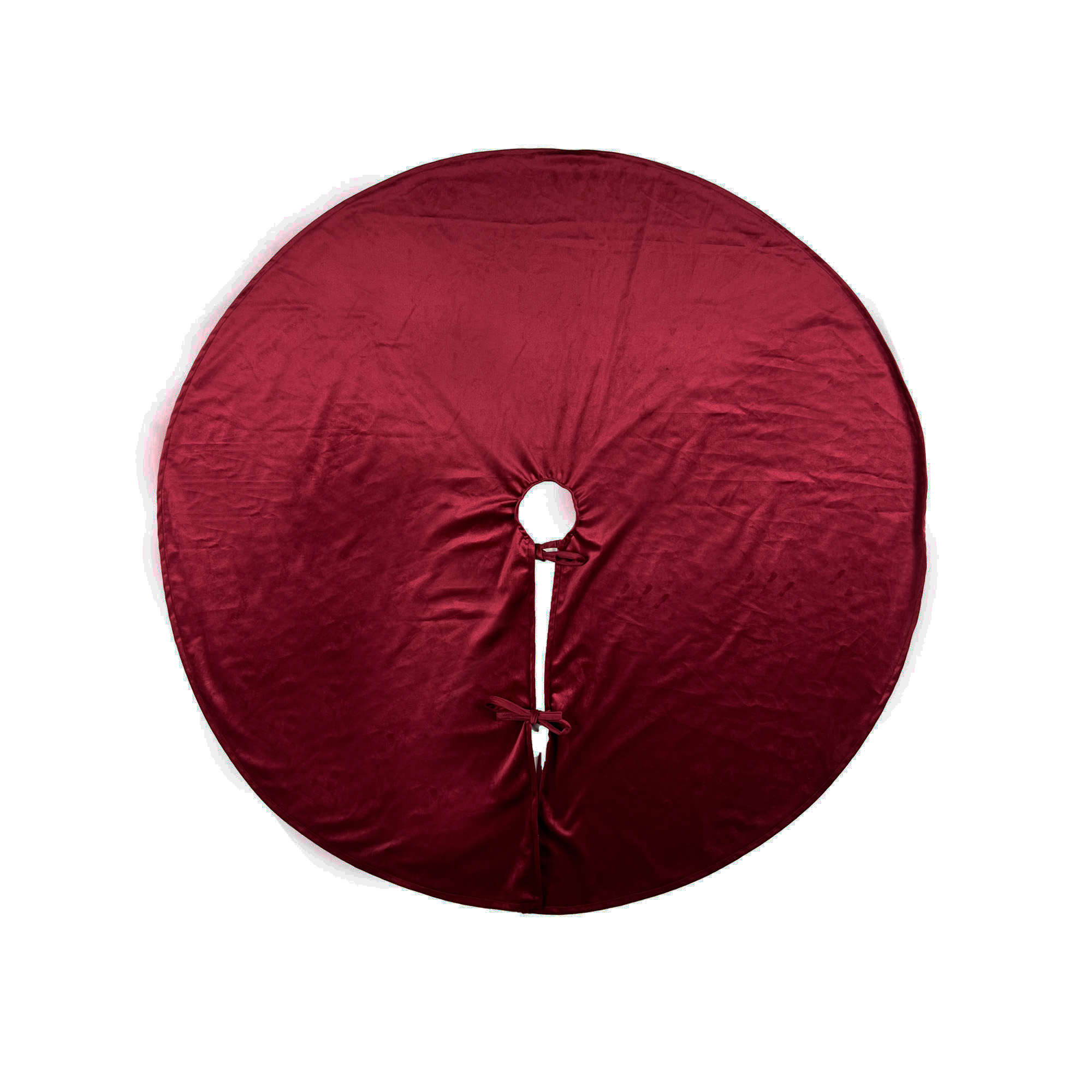 LUMI - Kerstboomrok  - Ø120 cm - velvet - Biking Red - rood