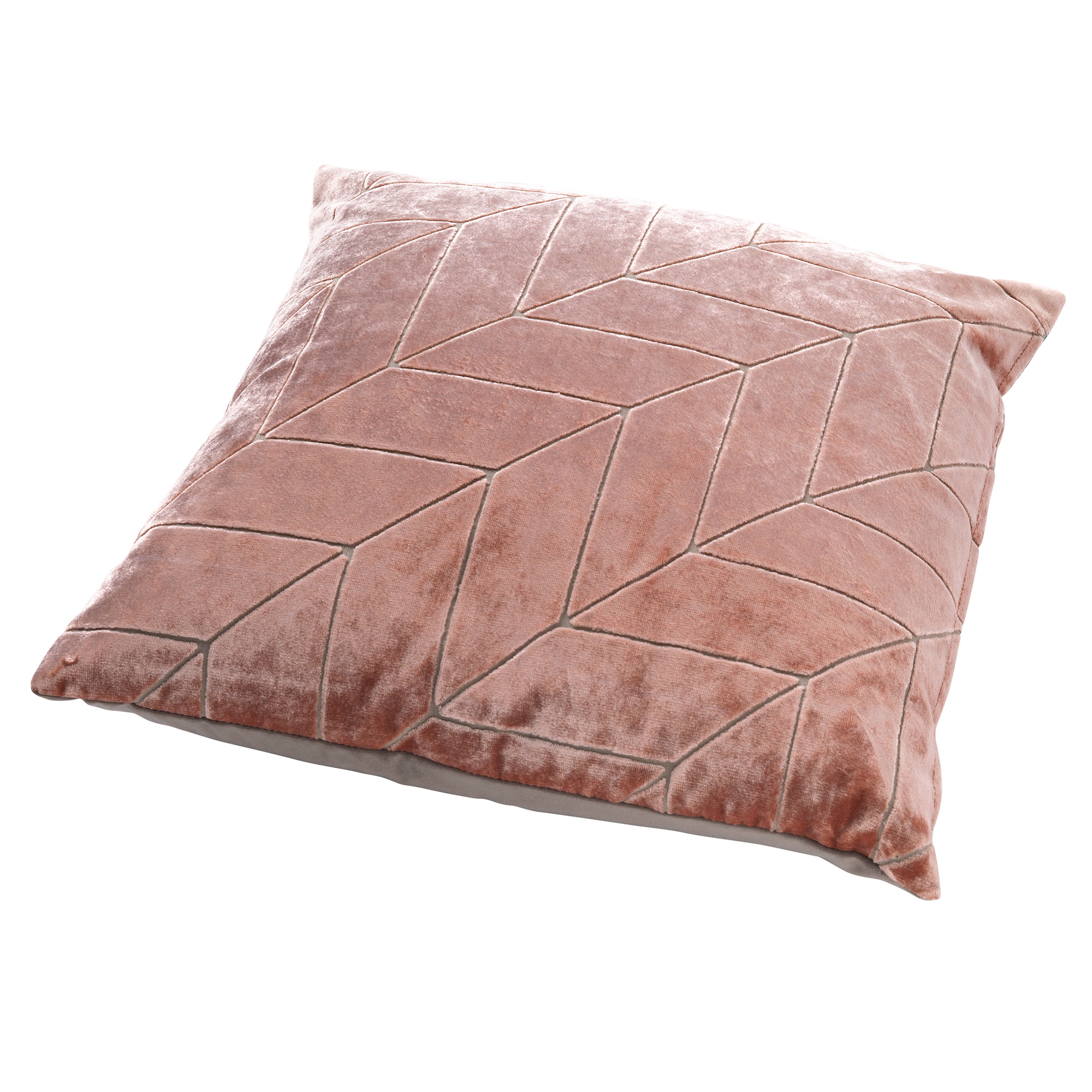 ELISA - Sierkussen velvet - 45x45 cm - Muted Clay - roze