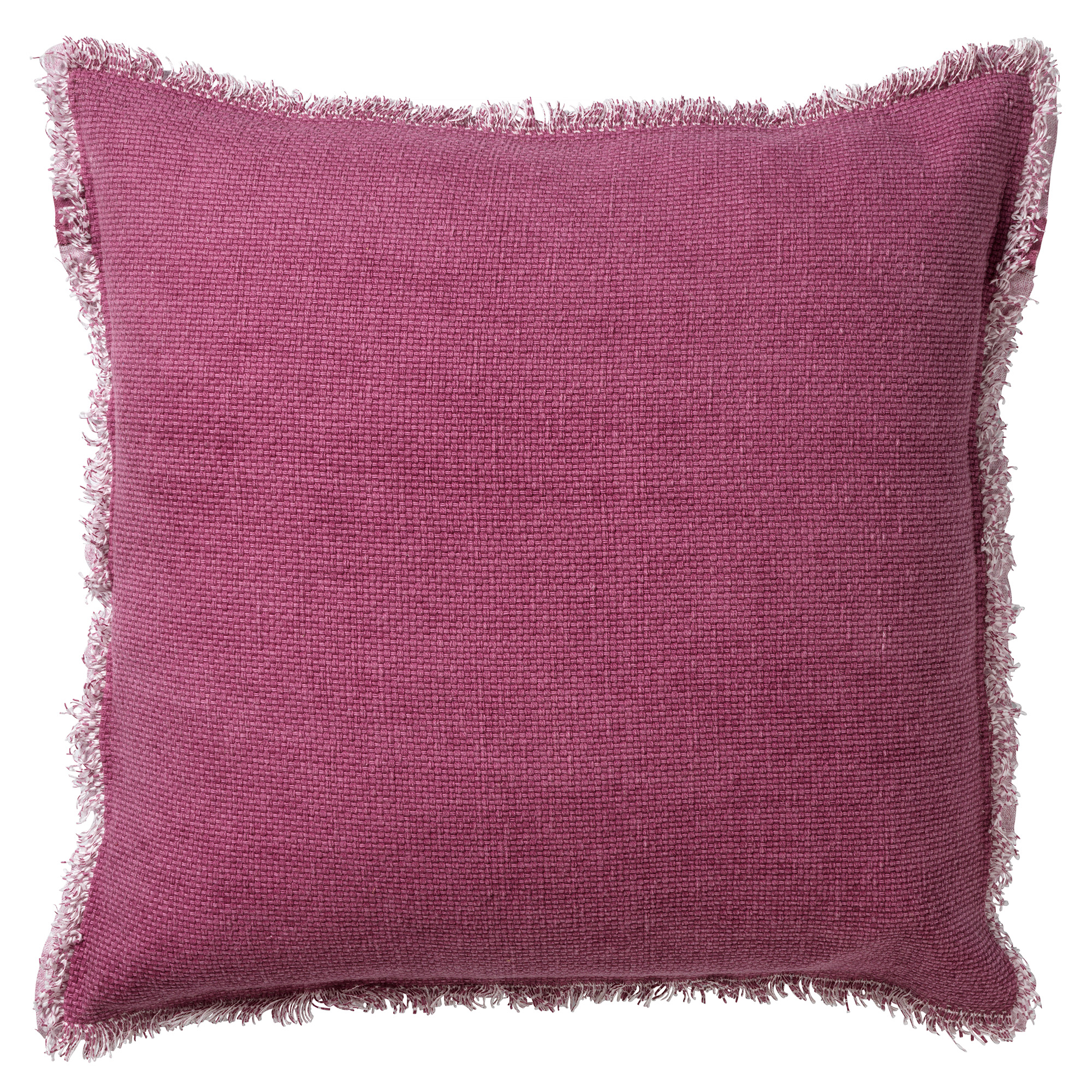 BURTO - Sierkussen 60x60 cm - gewassen katoen - Heather Rose - roze
