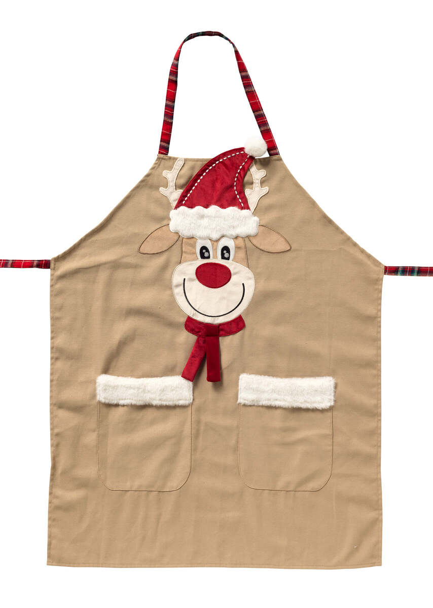 RUDOLPH CHEF  schort - kerst - Tobacco Brown - bruin