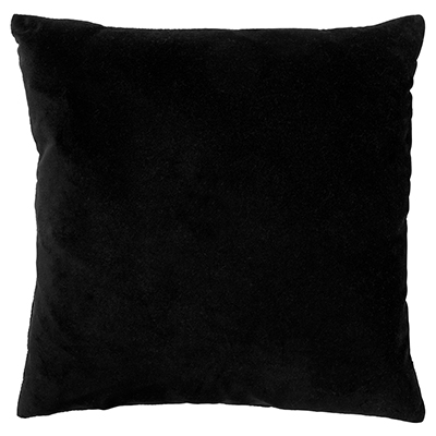 PEMM - Sierkussen velvet 45x45 cm - raven - zwart - witte streepjes PEMM - Sierkussen velvet 45x45 cm - raven - zwart - witte streepjes