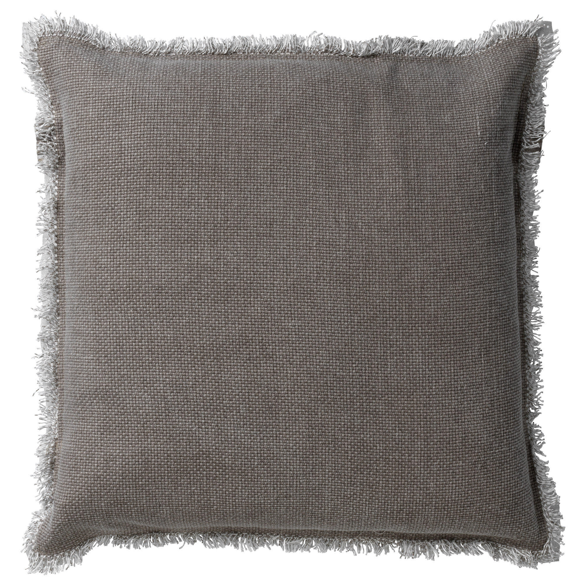 BURTO - Sierkussen van gewassen katoen Driftwood 60x60 cm - taupe