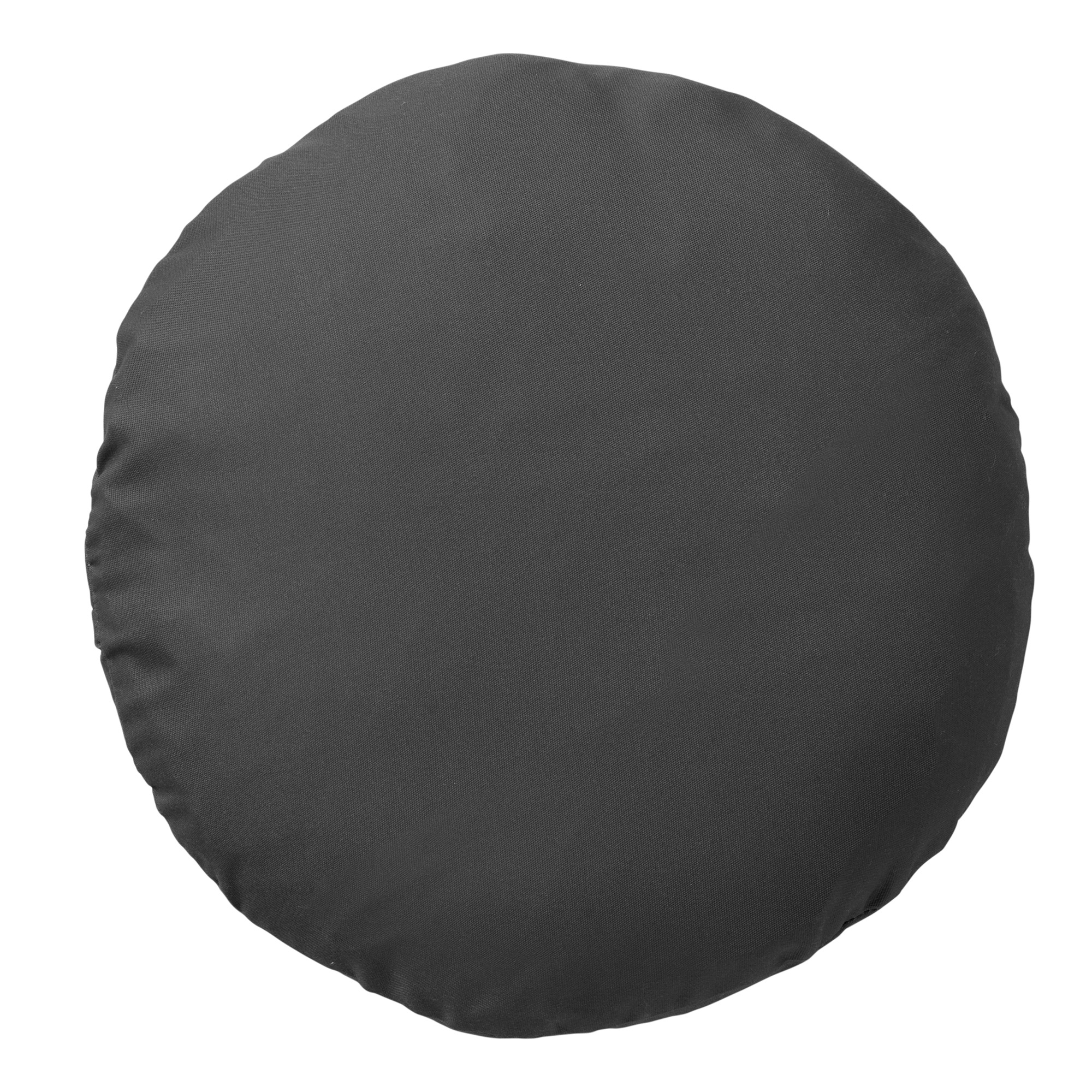SOL - Sierkussen rond outdoor 40 cm Charcoal Gray - waterafstotend en uv-bestendig - grijs