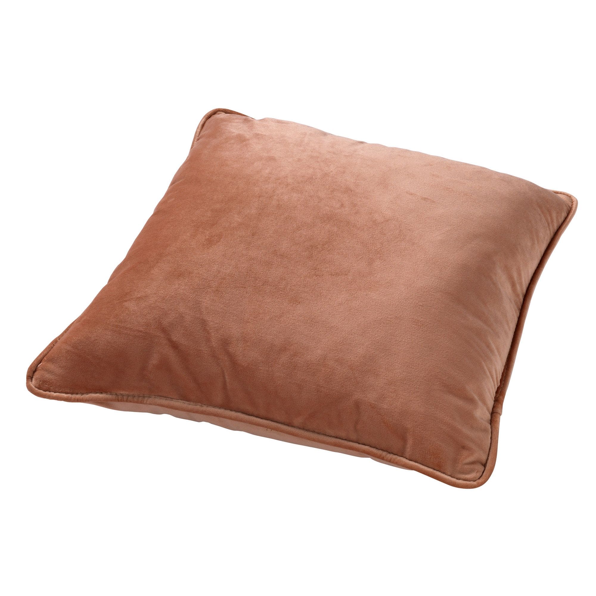 FINN - Sierkussen 60x60 cm - velvet - effen kleur - Muted Clay - roze