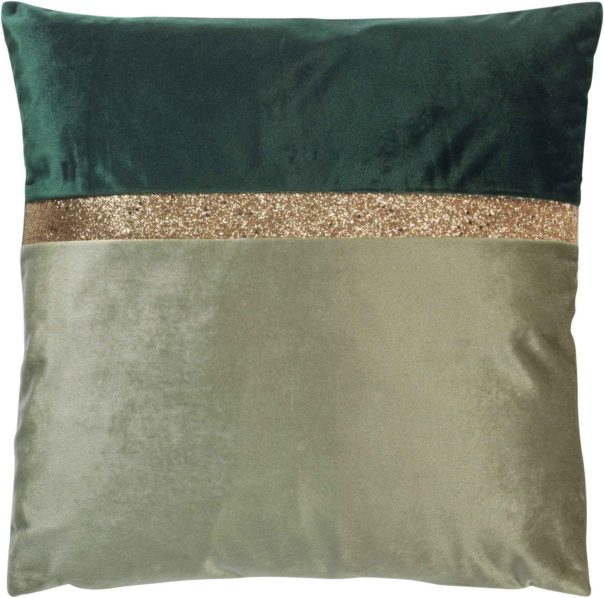 meditatie schaal De schuld geven SANDRINE - Kussenhoes groen 45x45 cm | KUSSENHOES | KHSAND45GRO