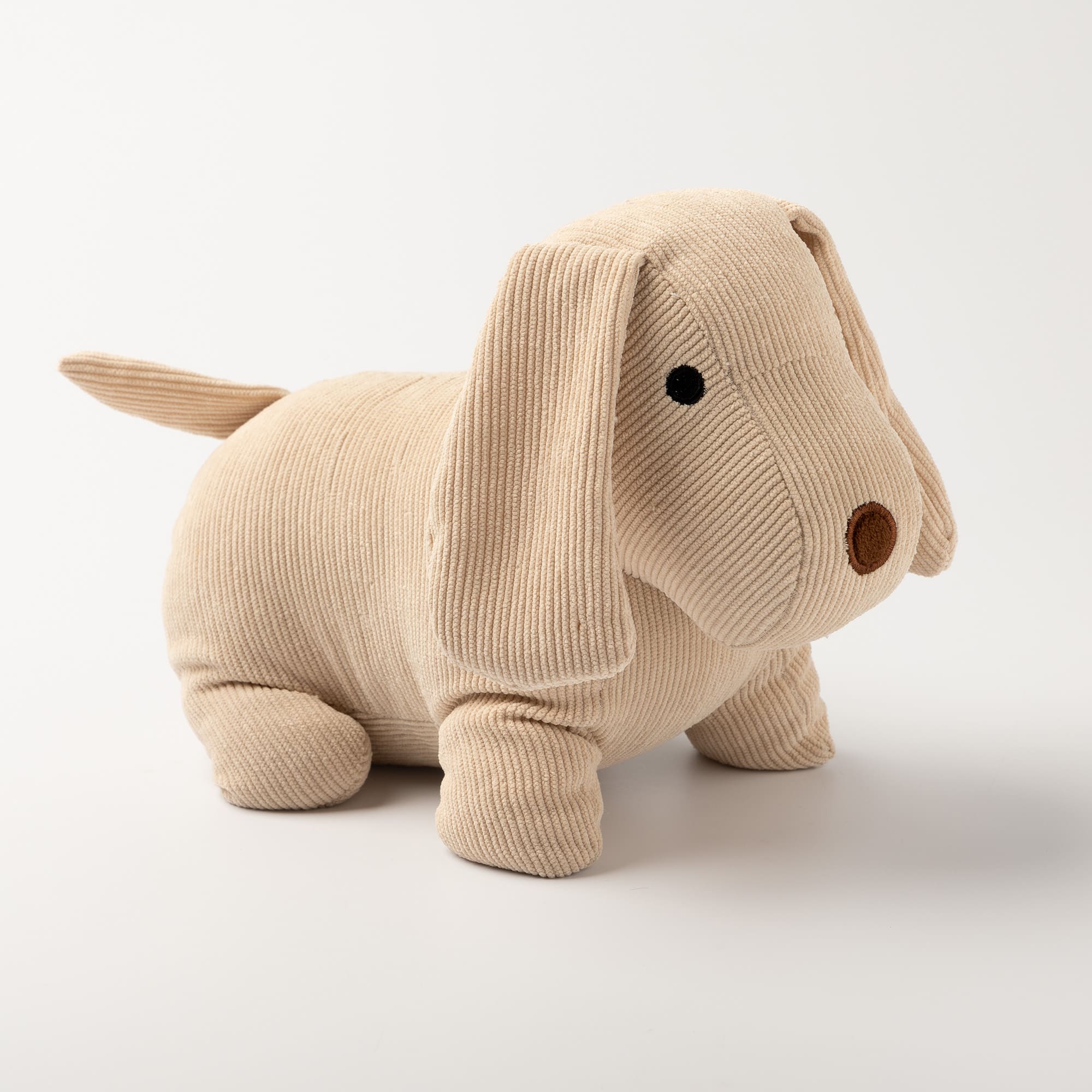 LOWE - Deurstopper 25x13x17 cm hond - Bleached Sand - beige