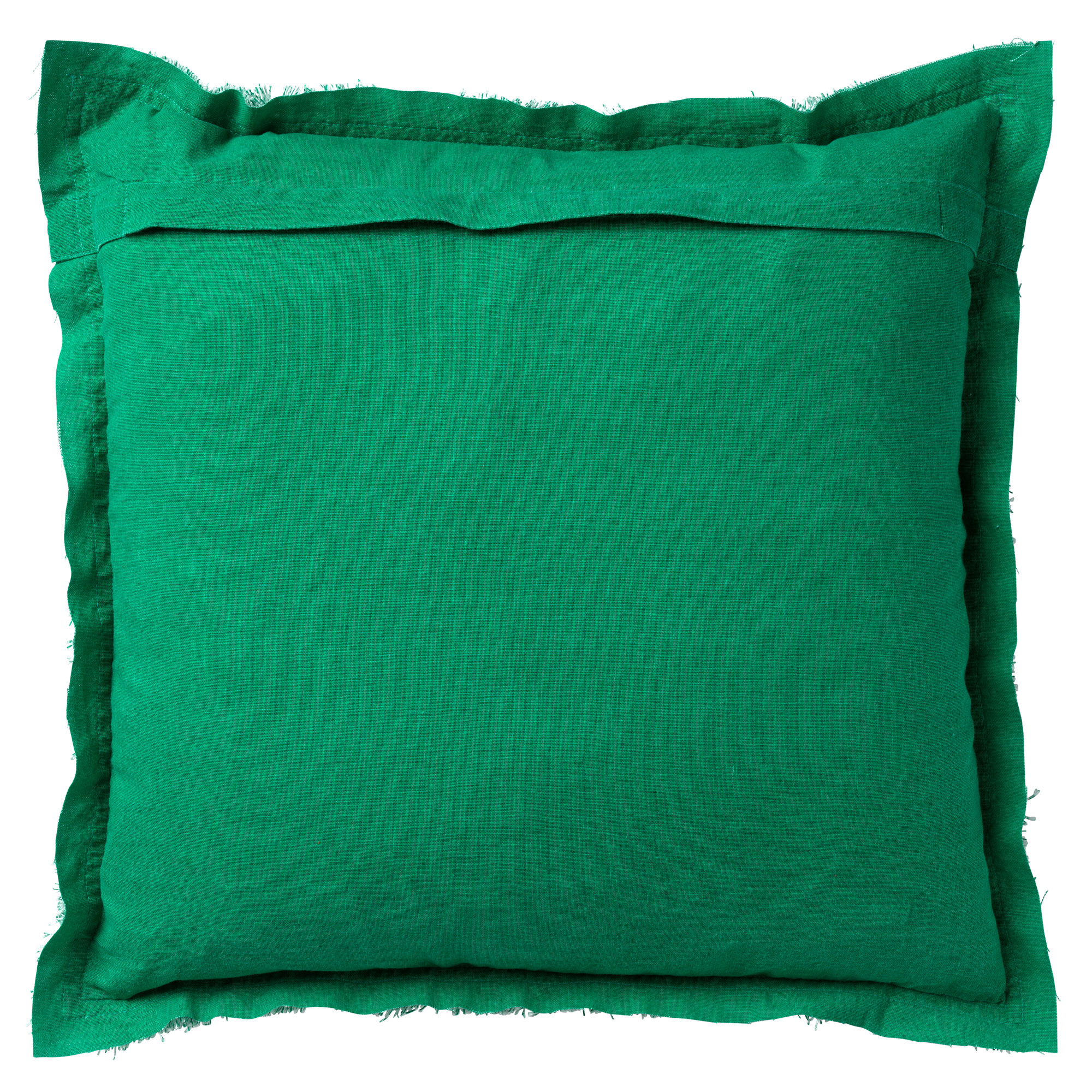 BURTO - Sierkussen van gewassen katoen Emerald 60x60 cm - groen