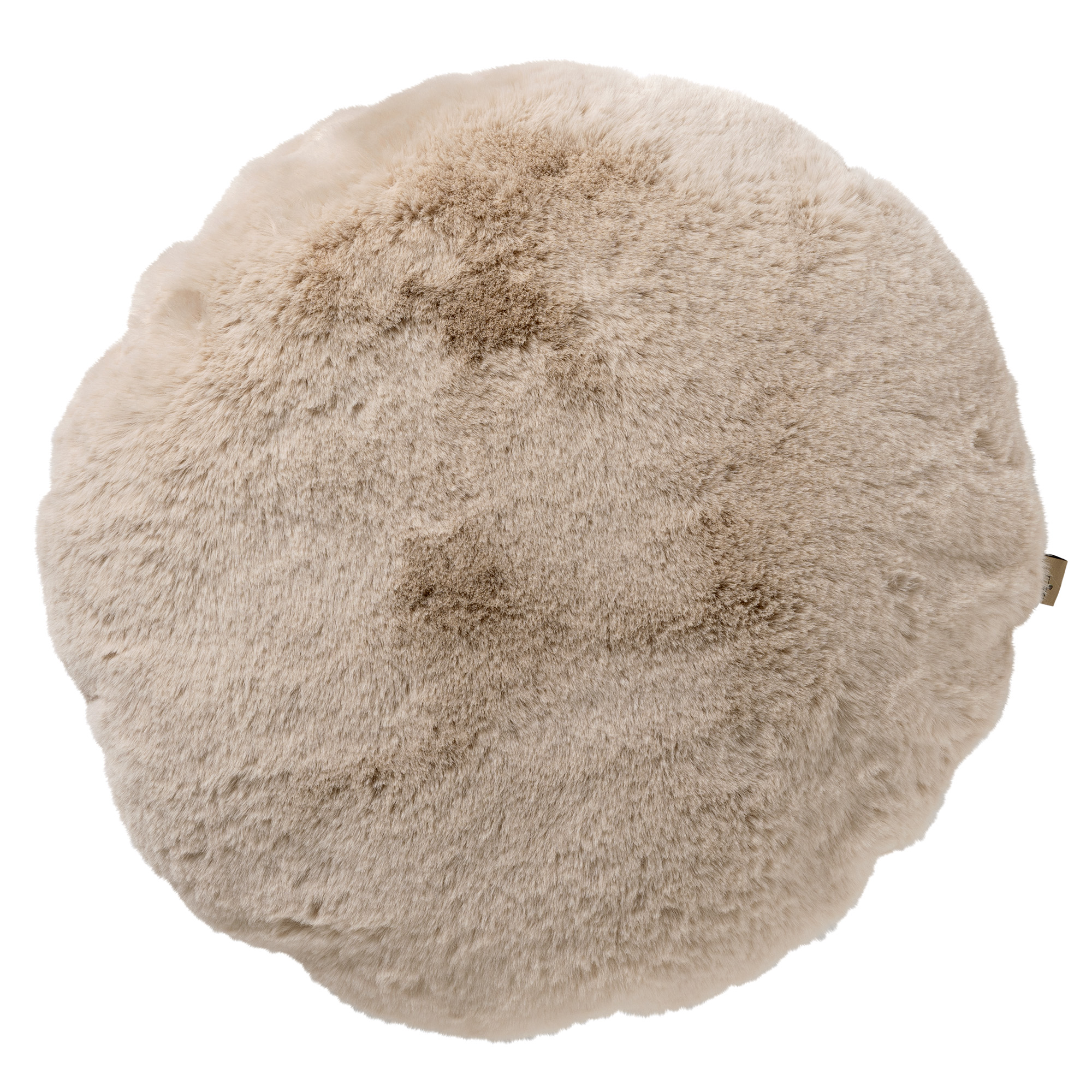 ZAYA - Sierkussen rond 45 cm Pumice Stone - beige